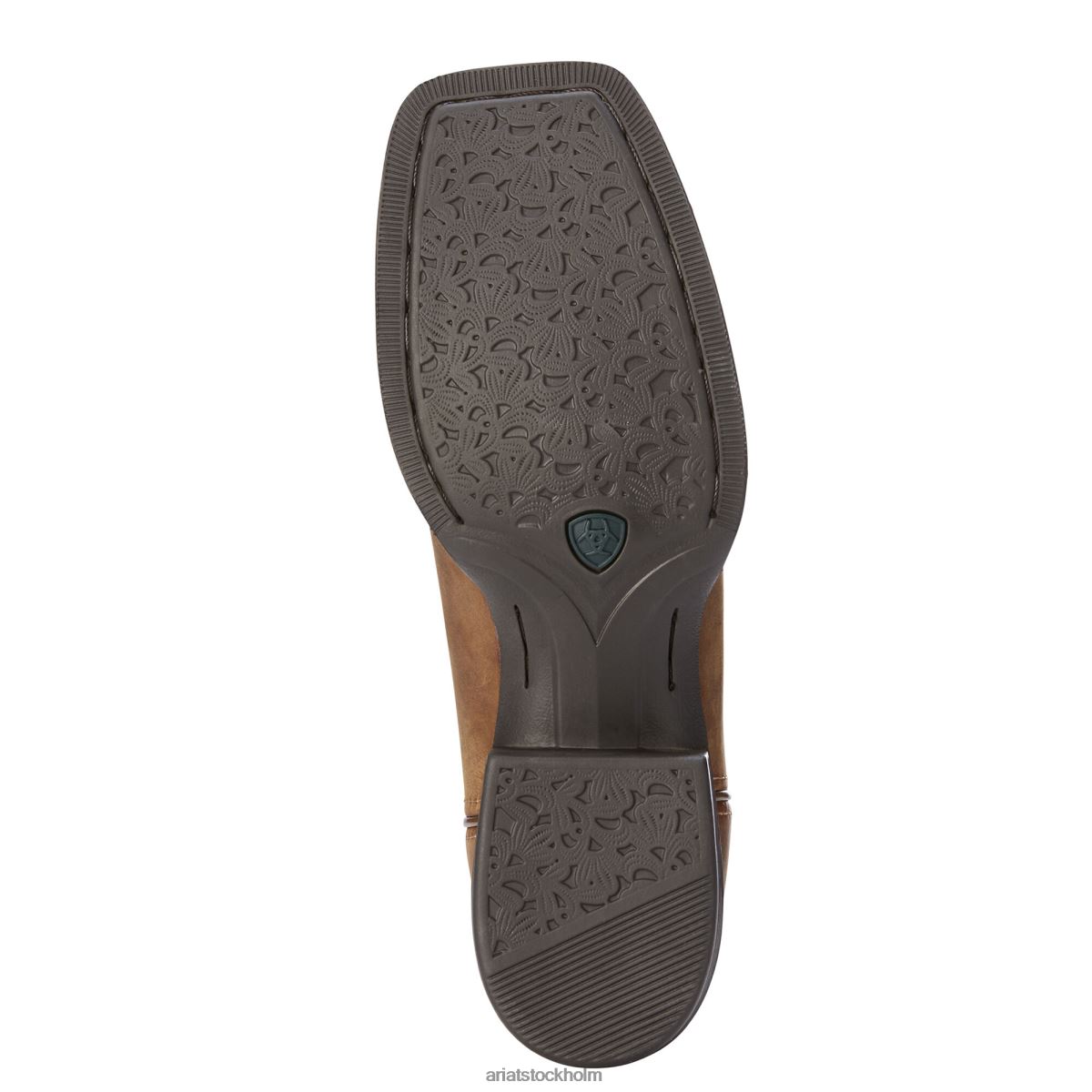 Skodon Ariat runda upp patriot western boot bedrövad brun kvinnor F04842256