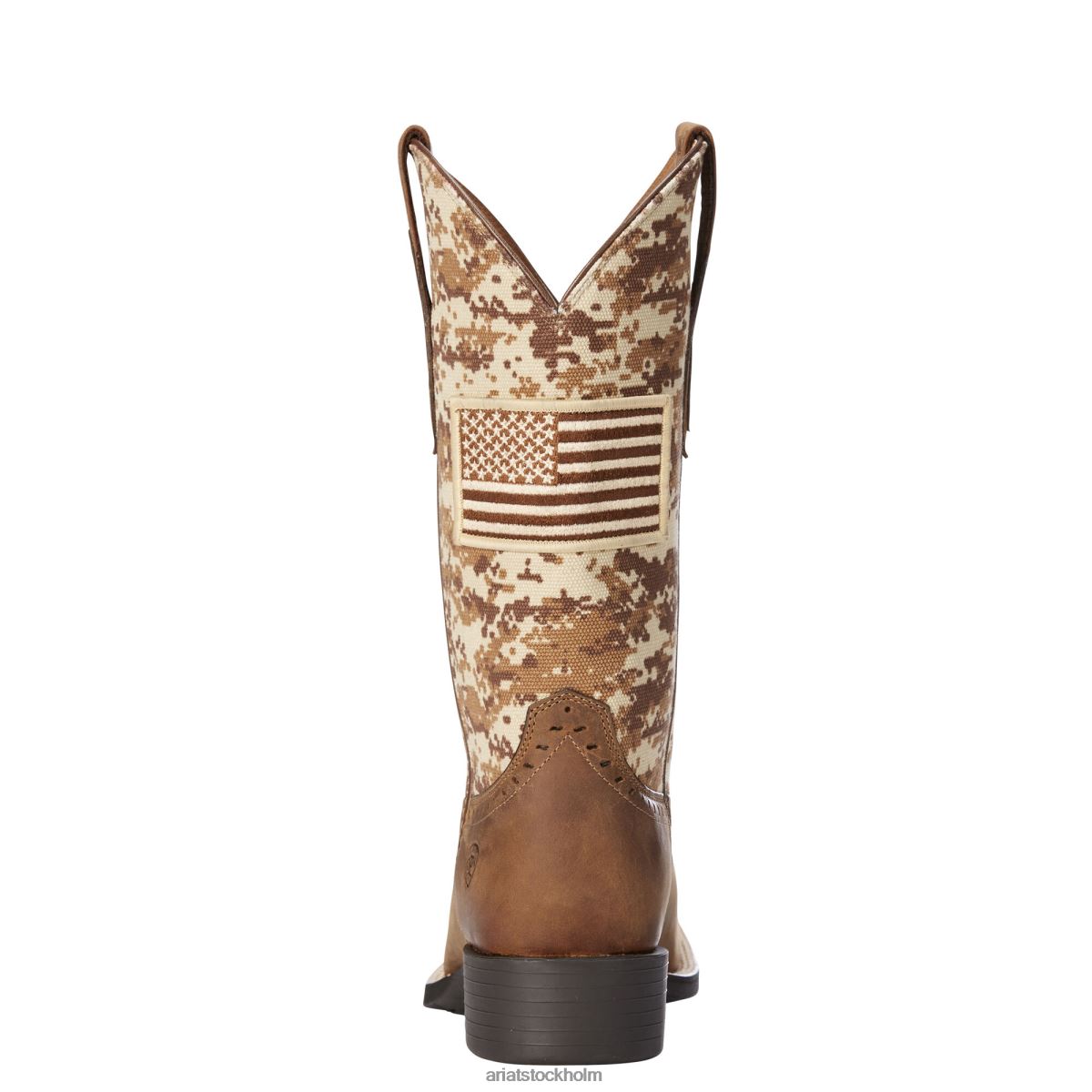 Skodon Ariat runda upp patriot western boot bedrövad brun kvinnor F04842256