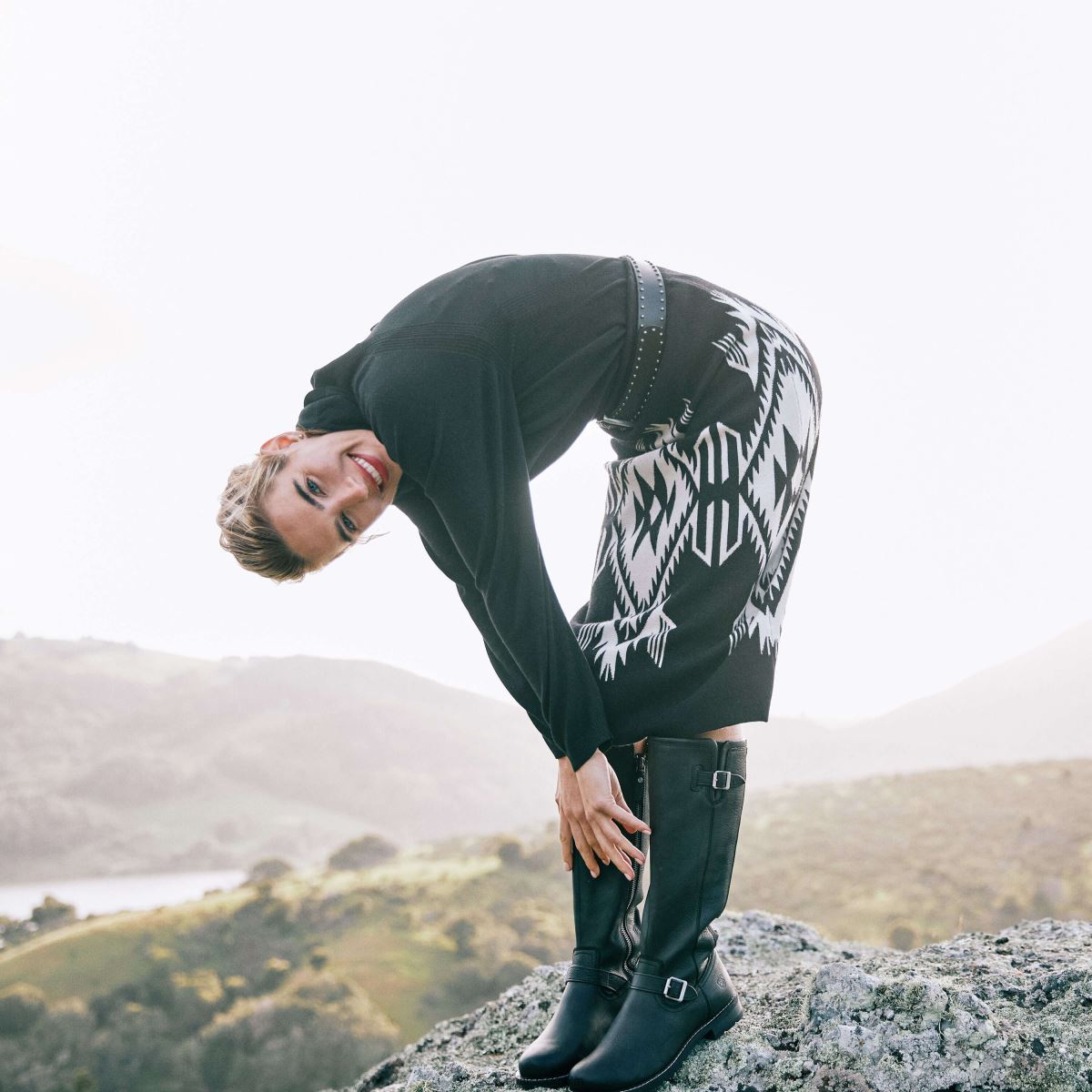 Skodon Ariat sadie vattentät stövel svart kvinnor F04842348