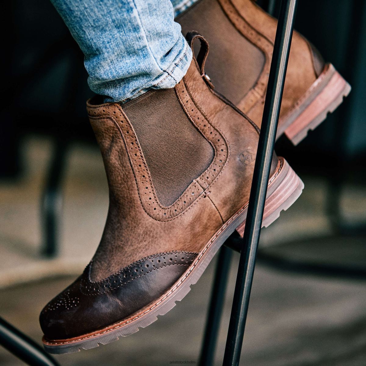 Skodon Ariat wexford brogue vattentät chokladbrun kvinnor F04842298