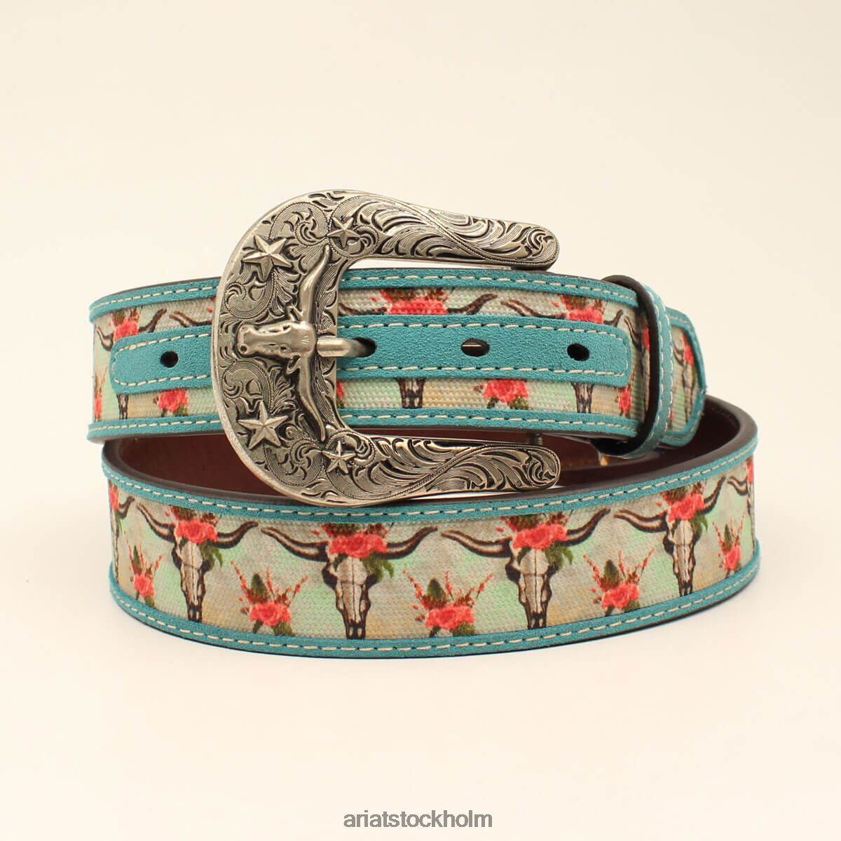 Tillbehör Ariat cruiser skalle bälte turkos kvinnor F04843746