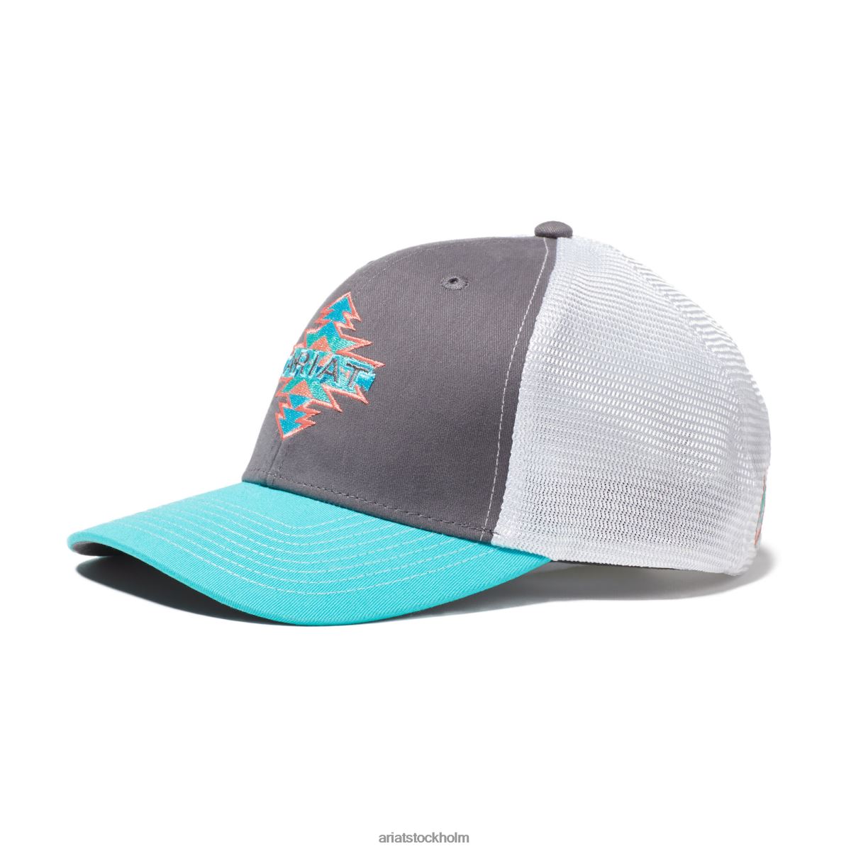 Tillbehör Ariat aztec-logotyp snapback-keps grå kvinnor F04843774