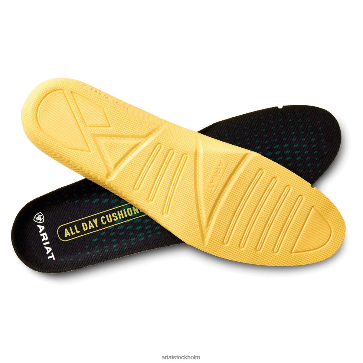 Tillbehör Ariat hela dagen dämpande rund tå innersula svart kvinnor F04843805