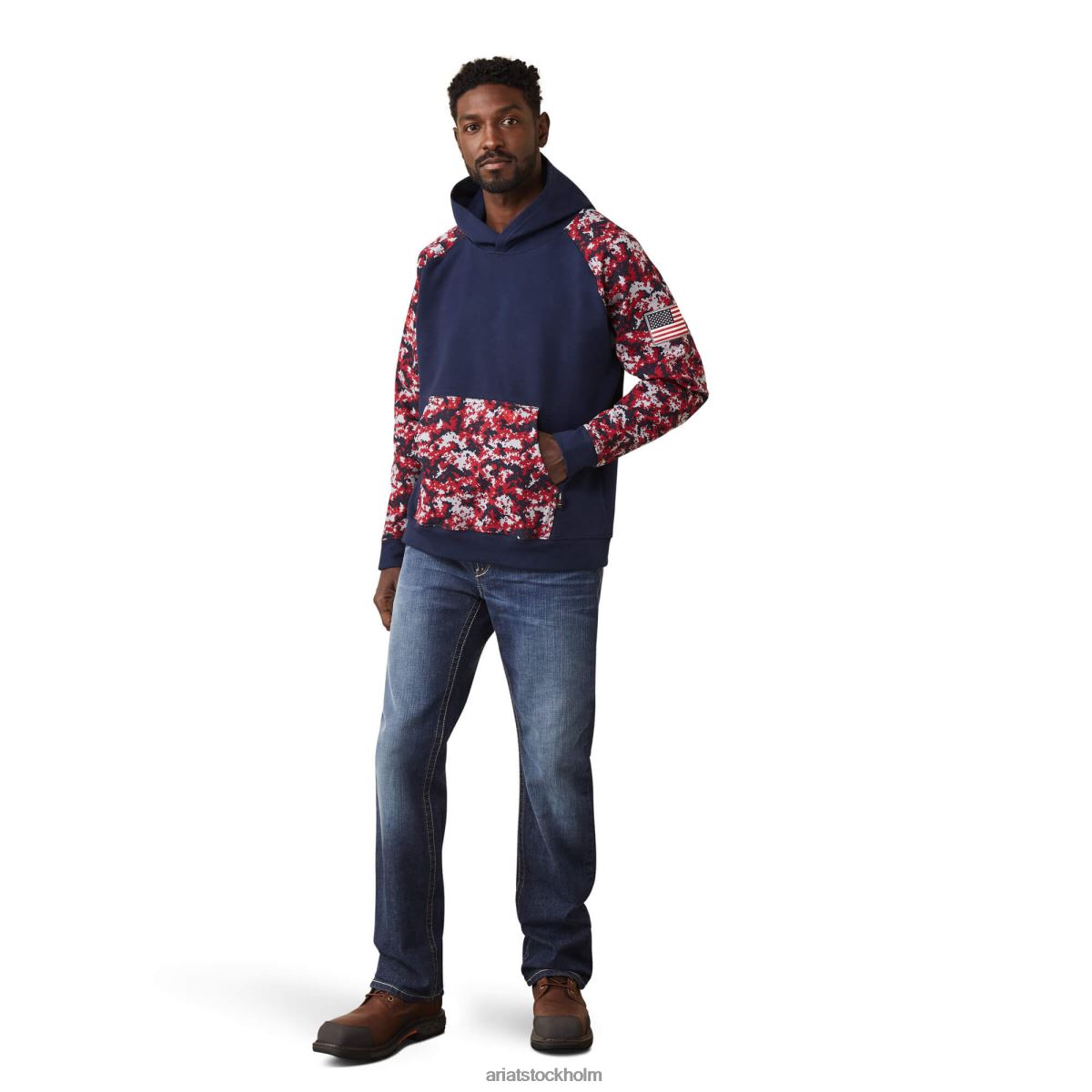 blast Ariat fr durastretch patriot hoodie legeringspatriot män F04841474