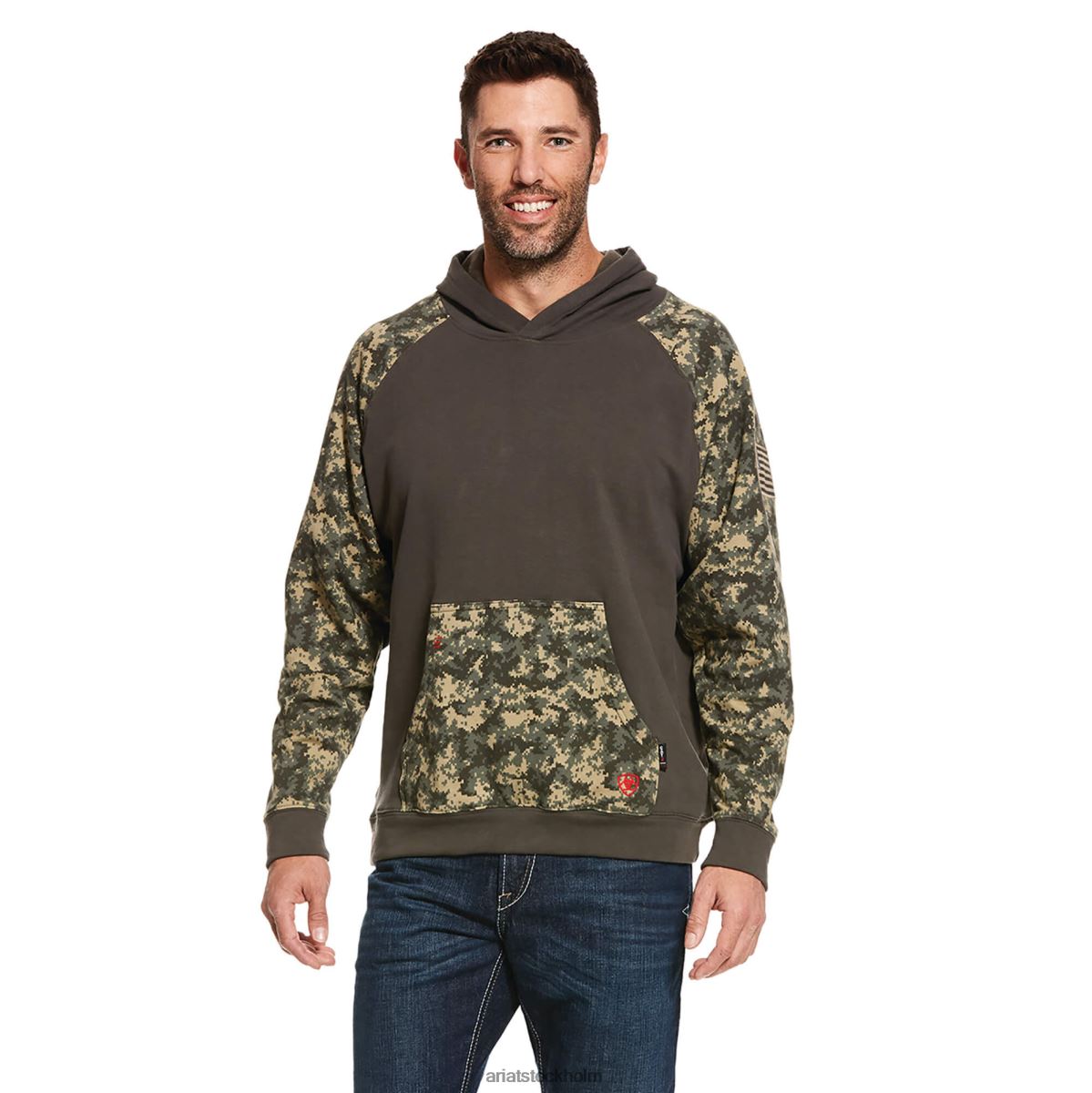 blast Ariat fr durastretch patriot hoodie salvia digi camo män F04841470