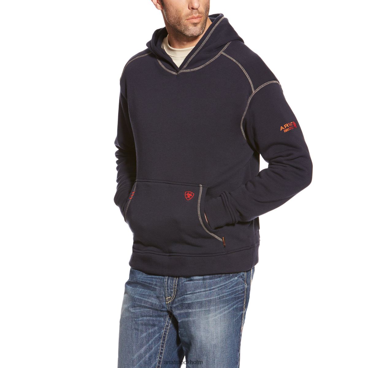 blast Ariat fr polartec hoodie Marin män F04841475