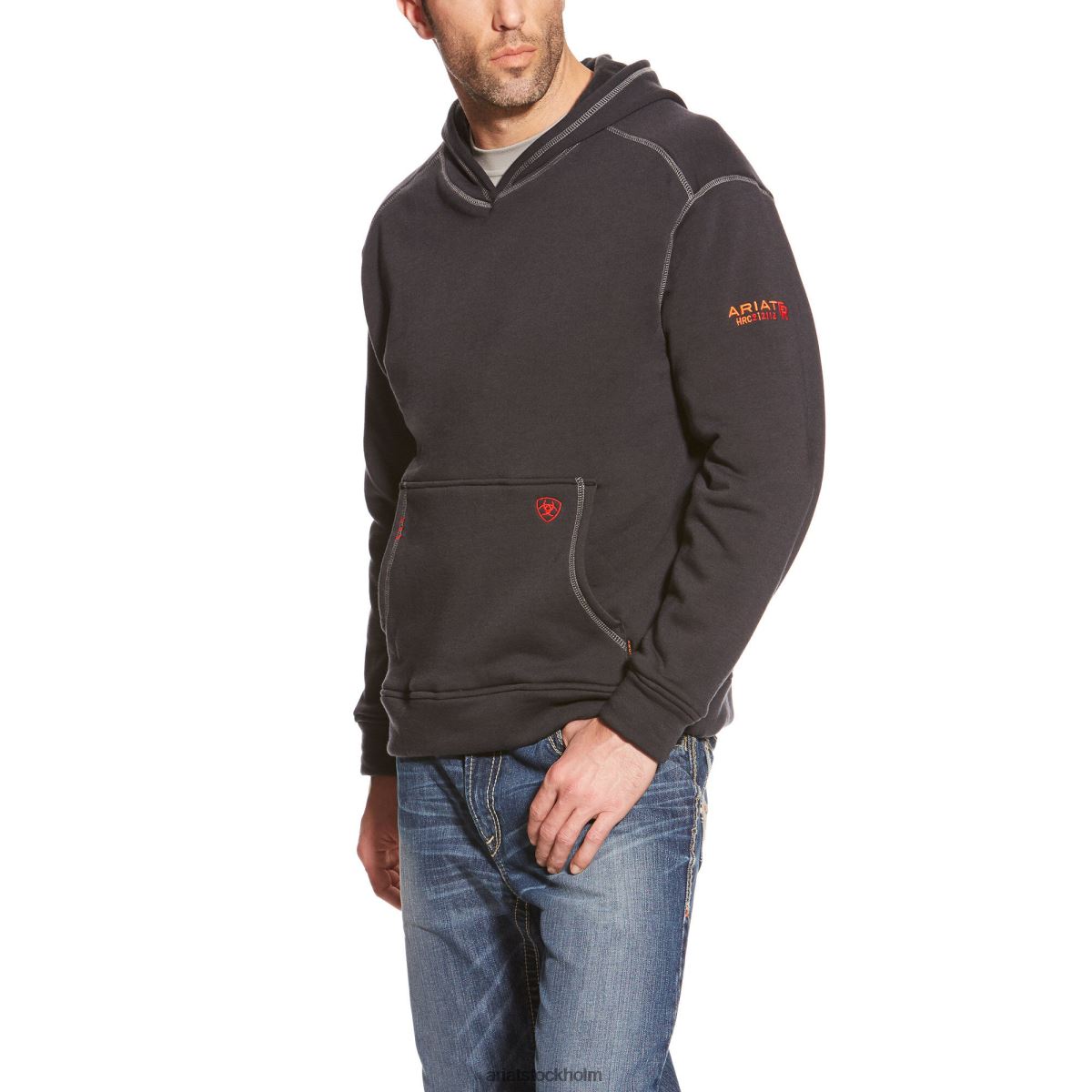 blast Ariat fr polartec hoodie svart män F04841390