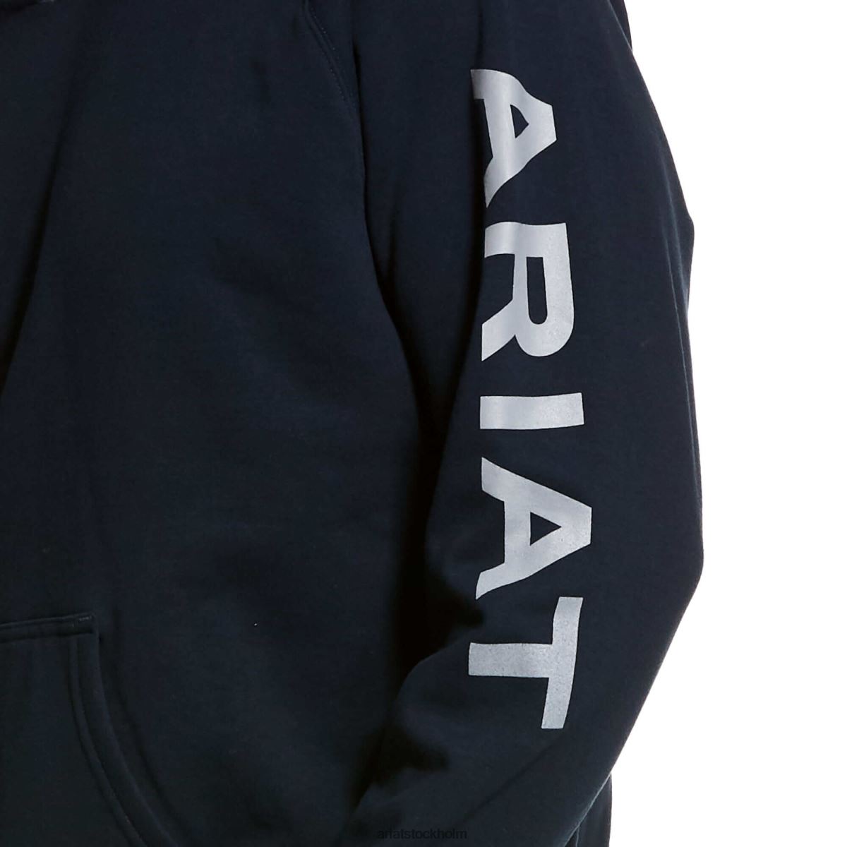 blast Ariat fr primo fleece hoodie med logotyp Marin män F04841495