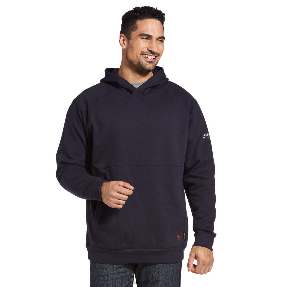 blast Ariat fr rev pullover hoodie Marin män F04841461