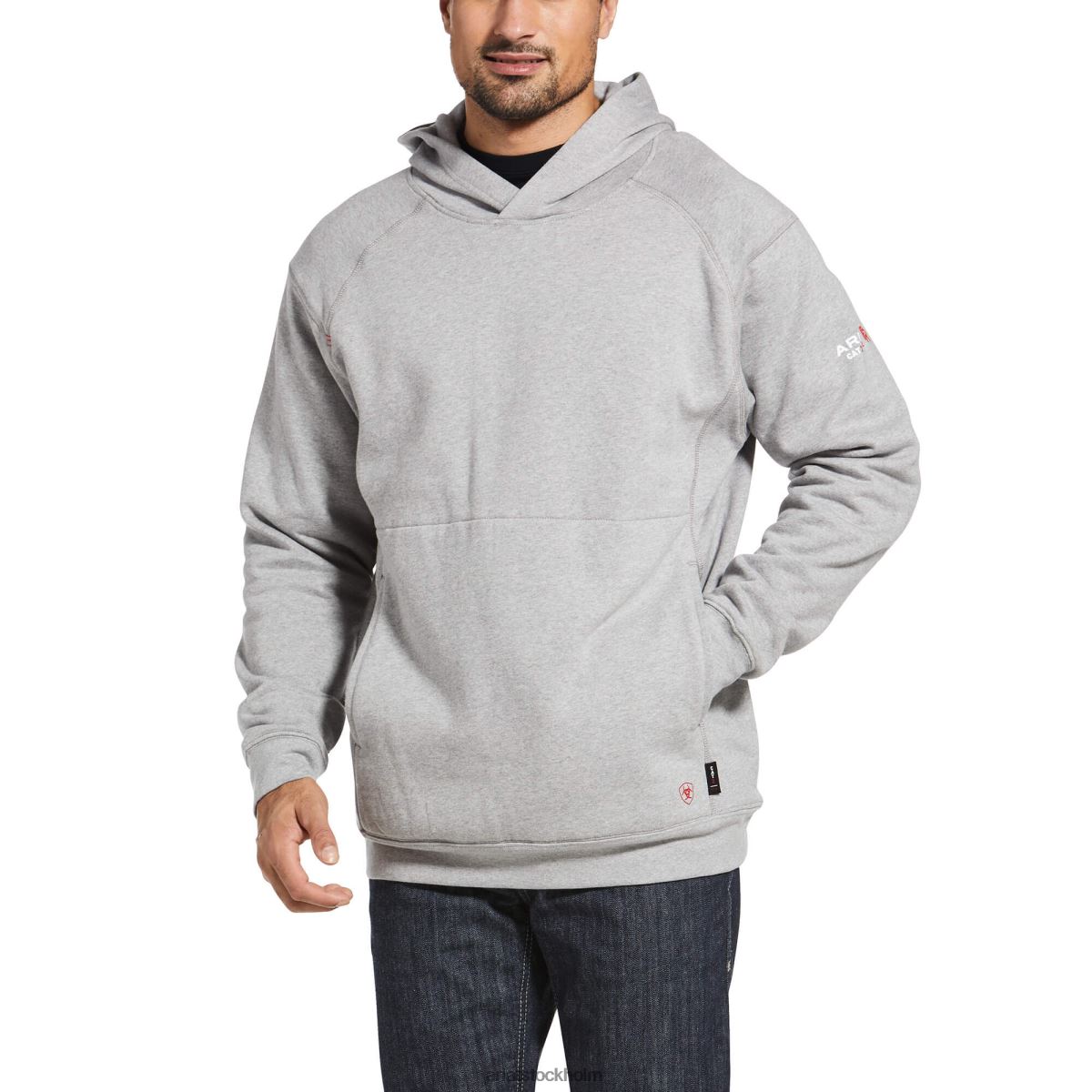 blast Ariat fr rev pullover hoodie silverrävljung män F04841466