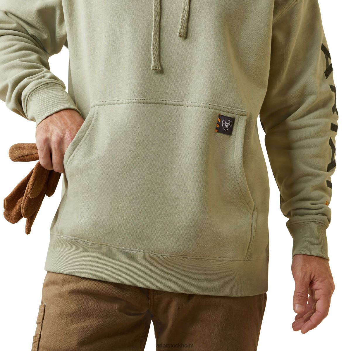 blast Ariat grafisk hoodie i armeringsjärn ökensalvialjung/bagge män F04841387