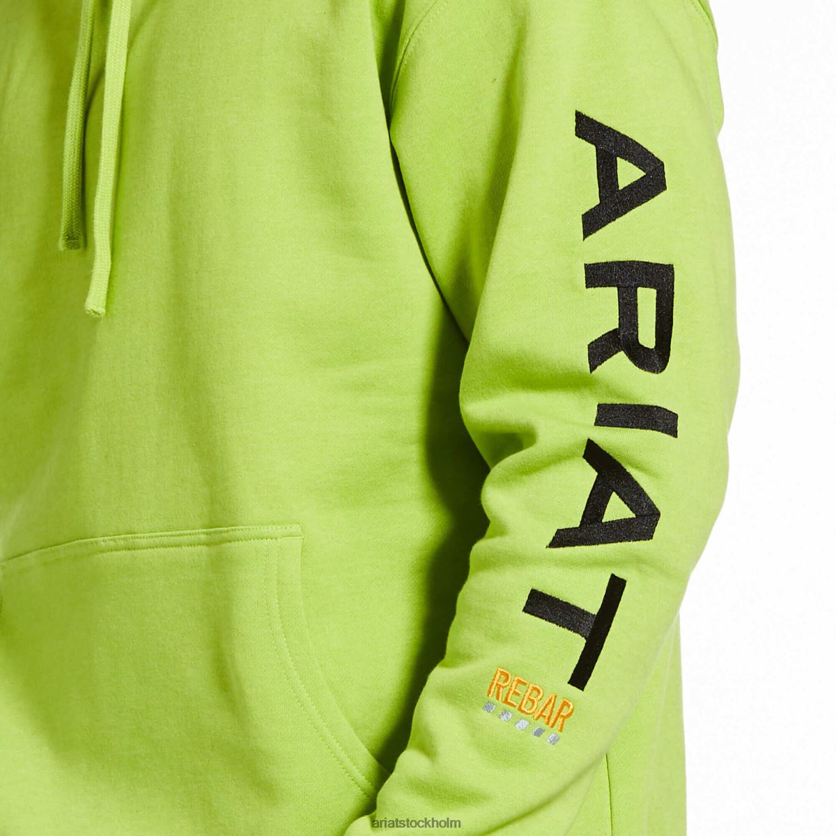blast Ariat grafisk hoodie i armeringsjärn lime ljung/svart män F04841404