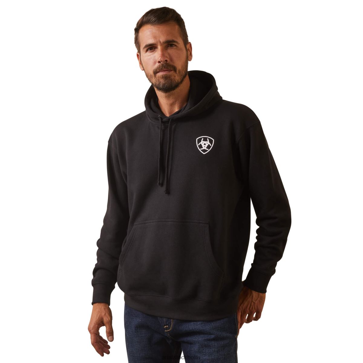 blast Ariat shield mexico hoodie svart män F04841425