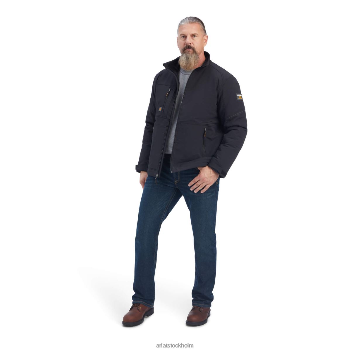 blast Ariat armeringsjärn dri-tek durastretch isolerad jacka svart män F04841540