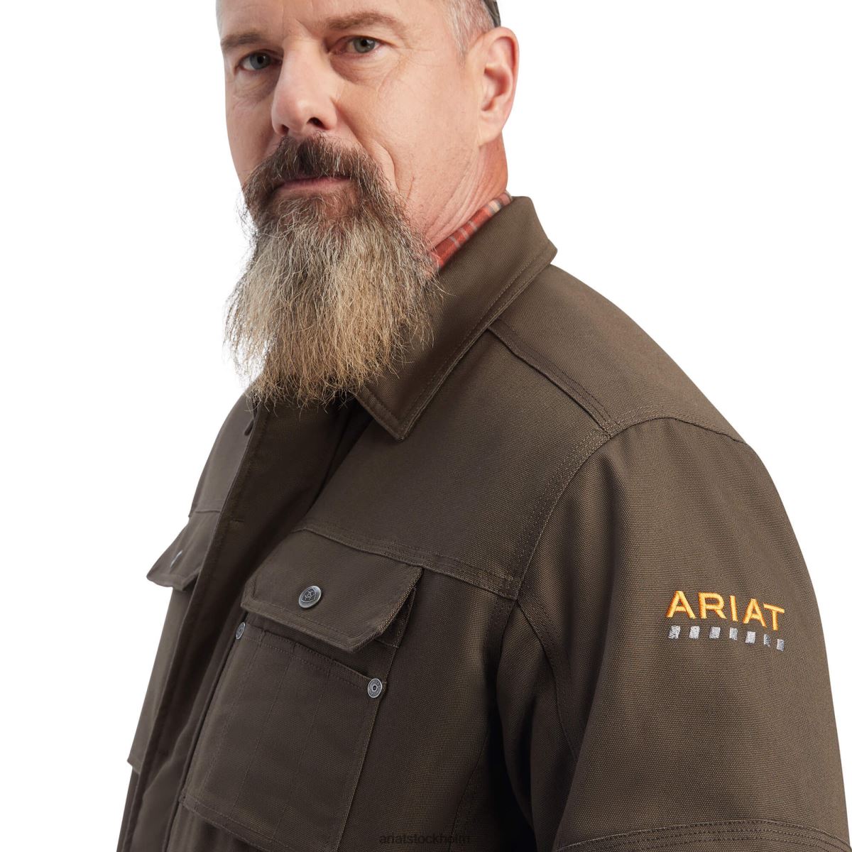 blast Ariat armeringsjärn duracanvas sherpafodrad kappa gärdsmyg män F04841756