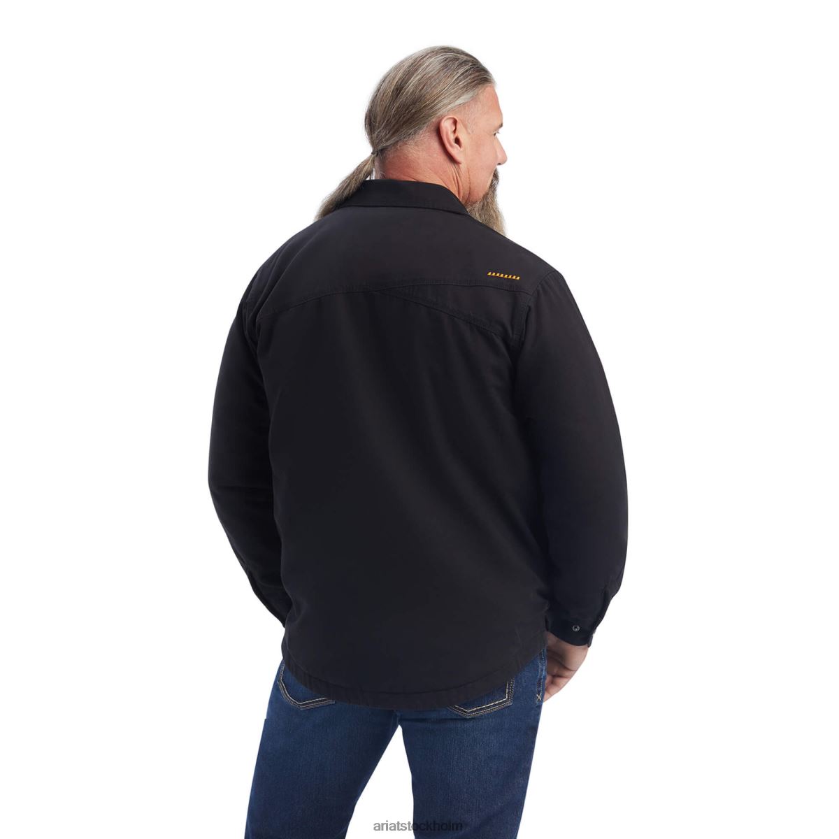 blast Ariat armeringsjärn klassisk canvas skjortjacka svart män F04841533