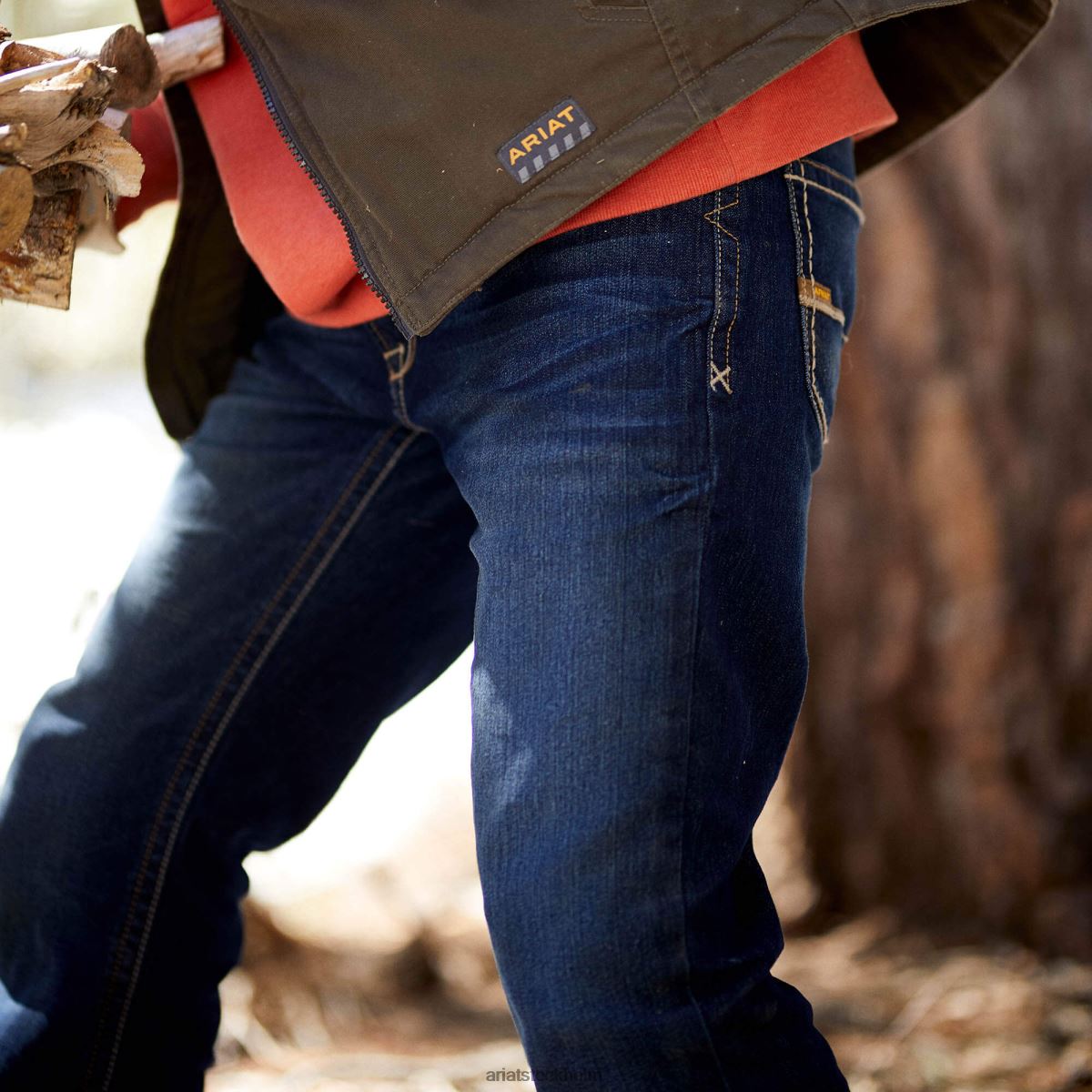 blast Ariat armeringsjärn tvättad duracanvas isolerad jacka gärdsmyg män F04841605