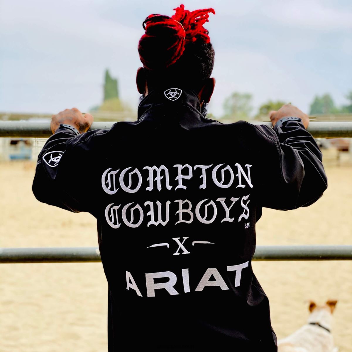 blast Ariat logo 2.0 cowboyjacka med logotyp svart män F04841571