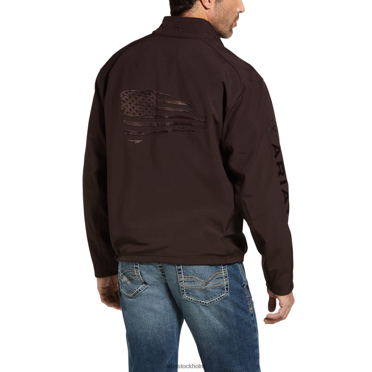 blast Ariat logo 2.0 patriot softshell vattenavvisande jacka kaffeböna män F04841576