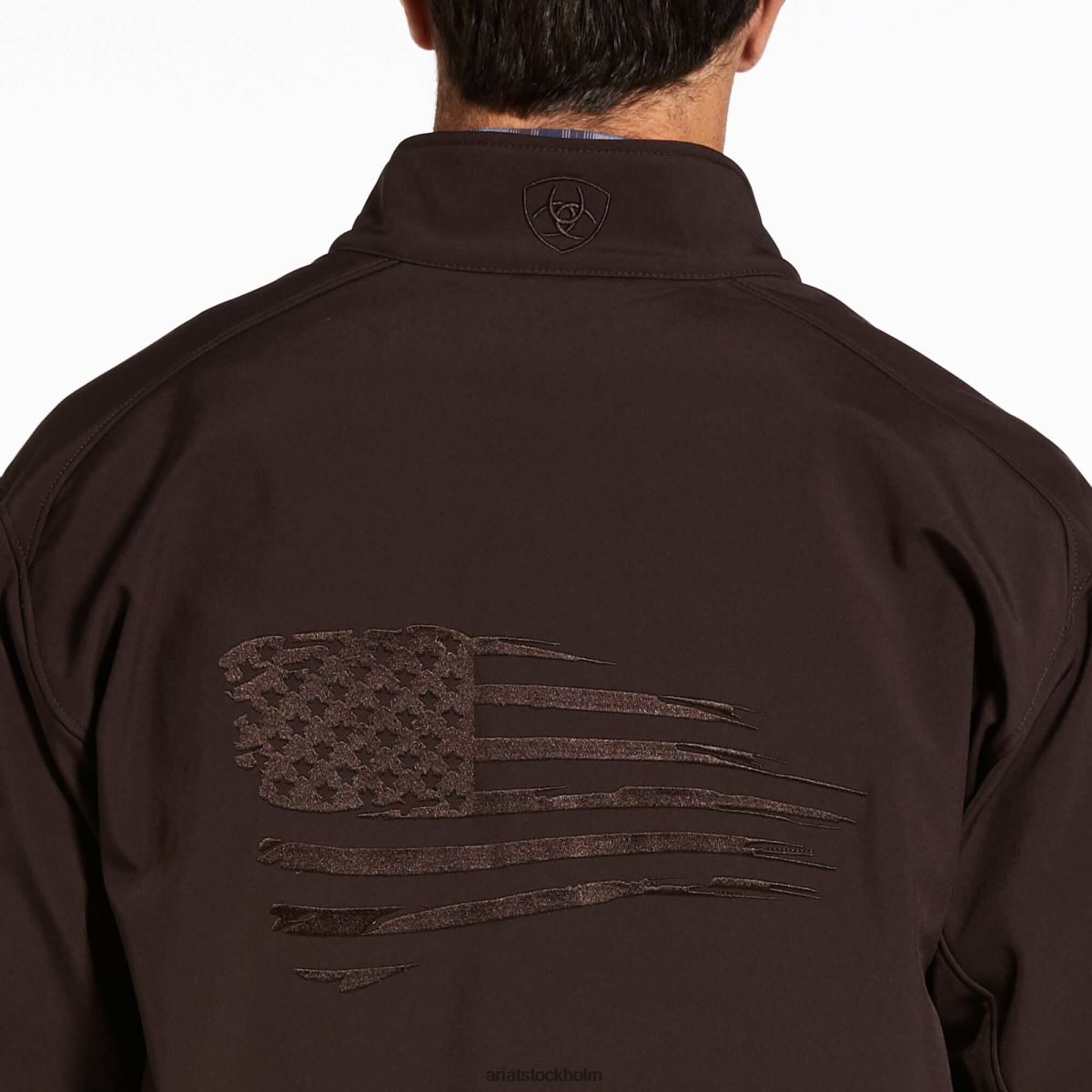 blast Ariat logo 2.0 patriot softshell vattenavvisande jacka kaffeböna män F04841576