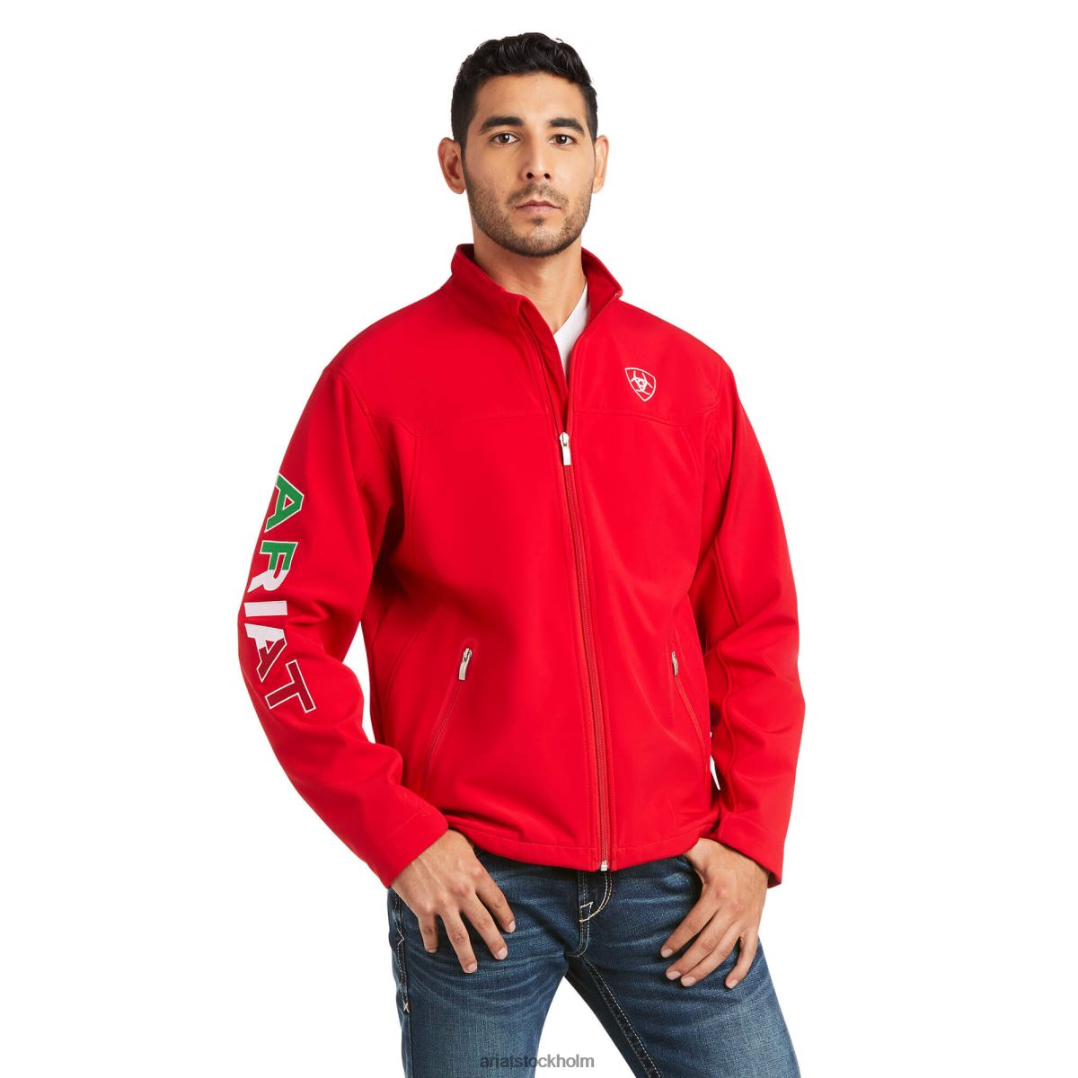 blast Ariat ny team softshell mexico jacka röd män F04841524
