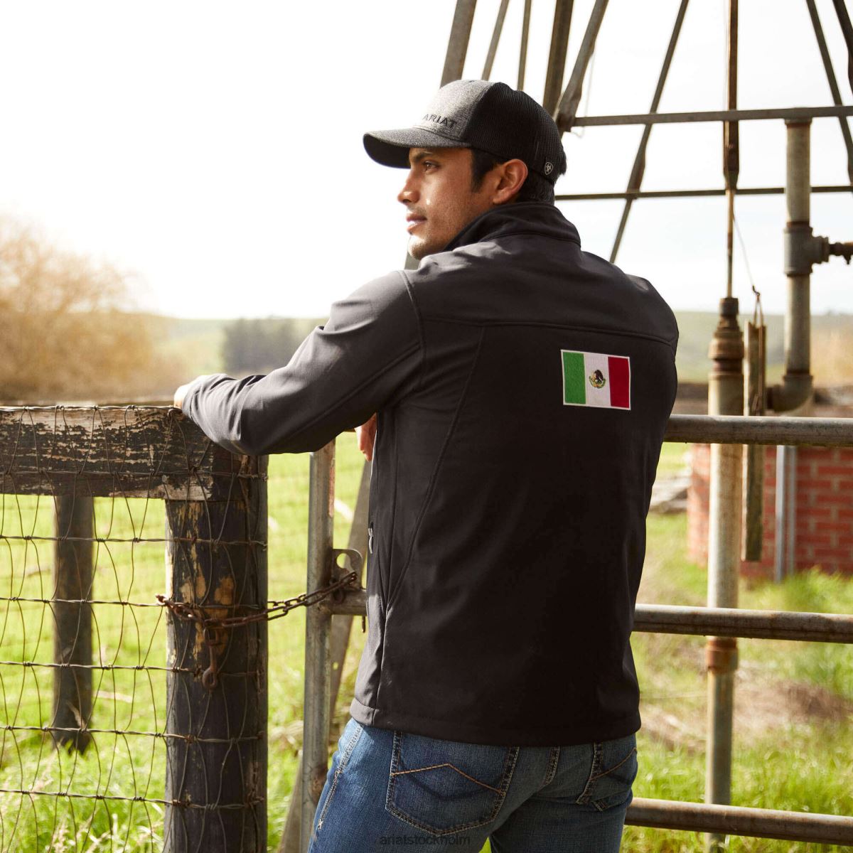 blast Ariat ny team softshell mexico jacka svart män F04841511