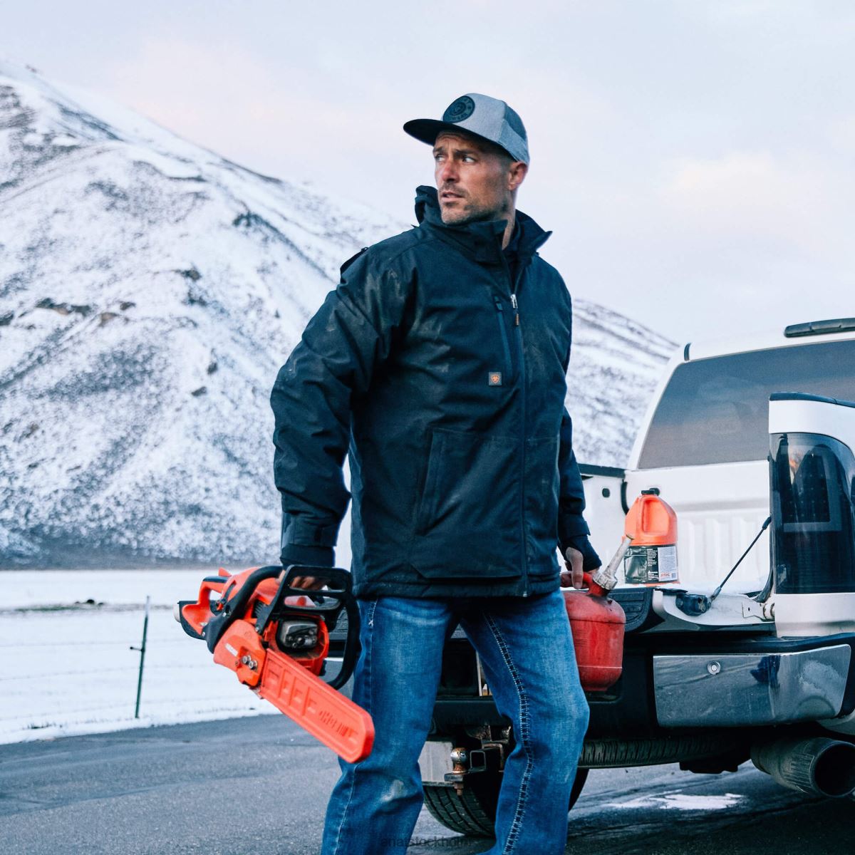 blast Ariat rebar storm fighter 2.0 vattentät jacka svart män F04841594