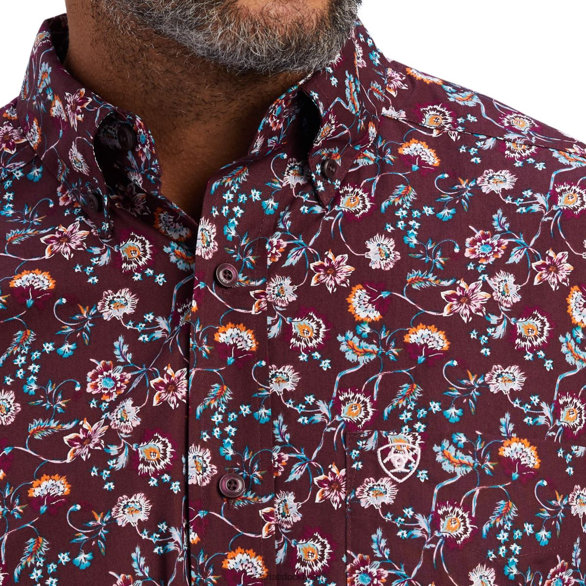 blast Ariat Flannery skjorta med klassisk passform rödvin män F04841256