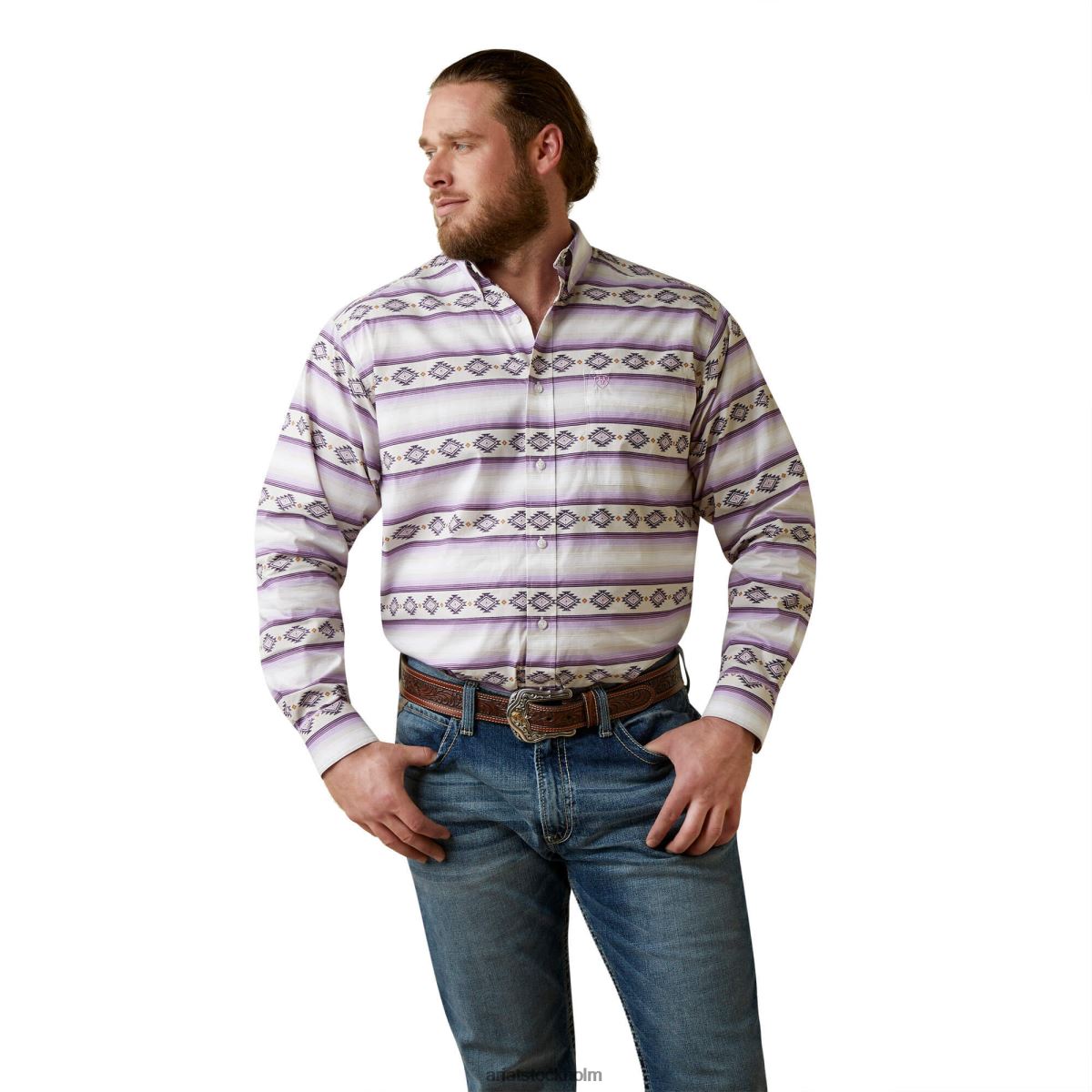 blast Ariat Marlon skjorta med klassisk passform ostrongrå män F04841379