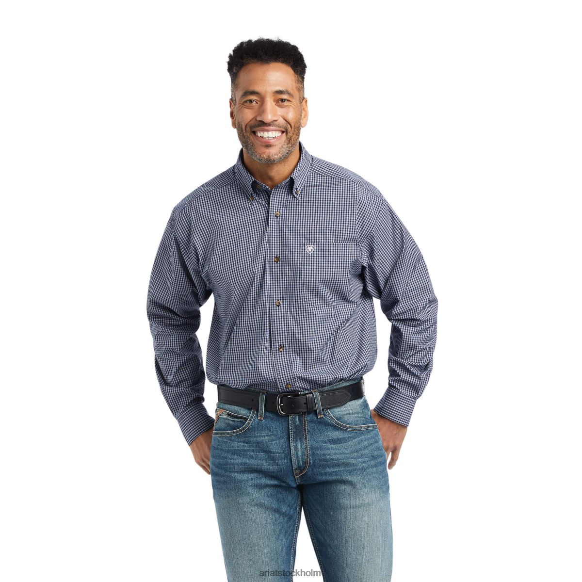 blast Ariat Pro-serien Giovani skjorta med klassisk passform peacoat män F04841098