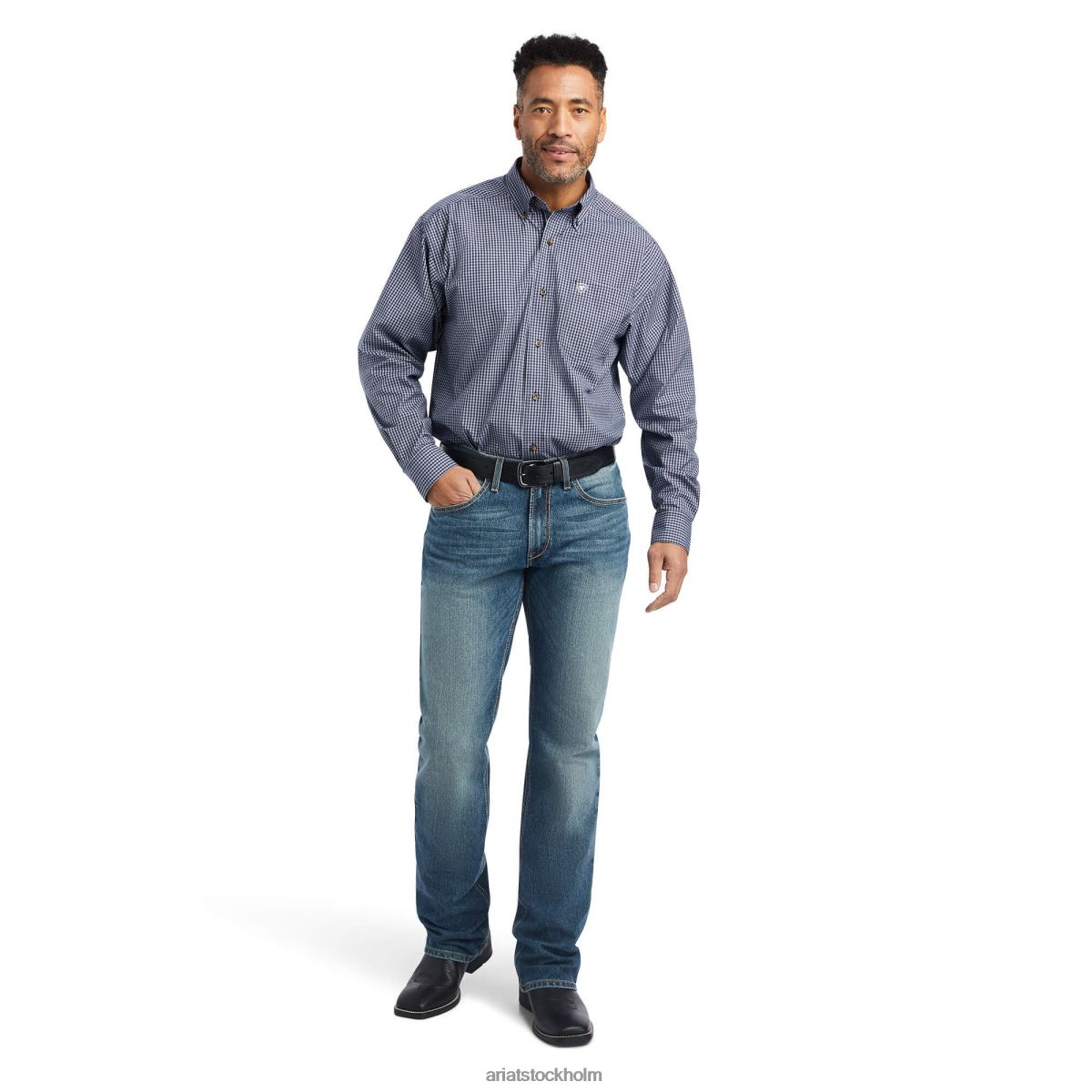 blast Ariat Pro-serien Giovani skjorta med klassisk passform peacoat män F04841098