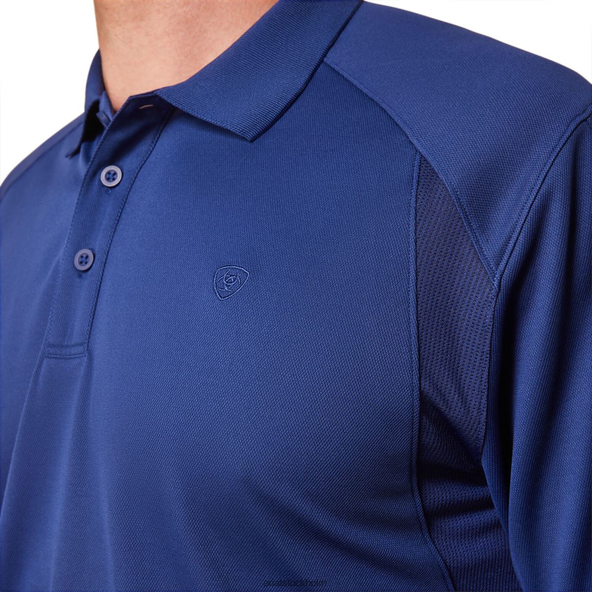 blast Ariat ac polo molnbrott blått män F0484719