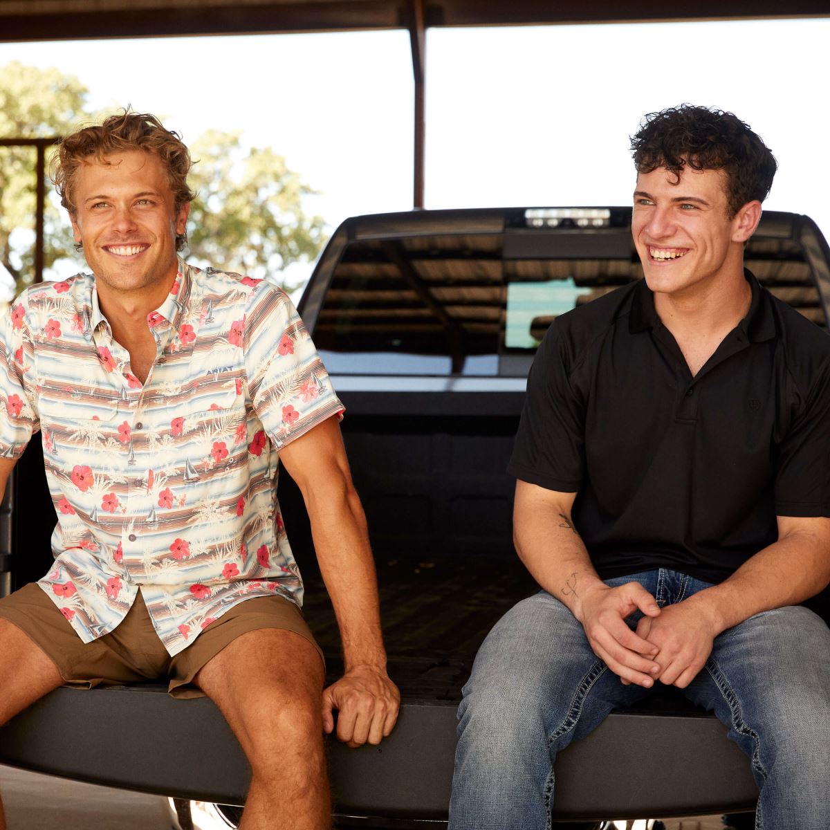 blast Ariat ac polo svart män F0484710