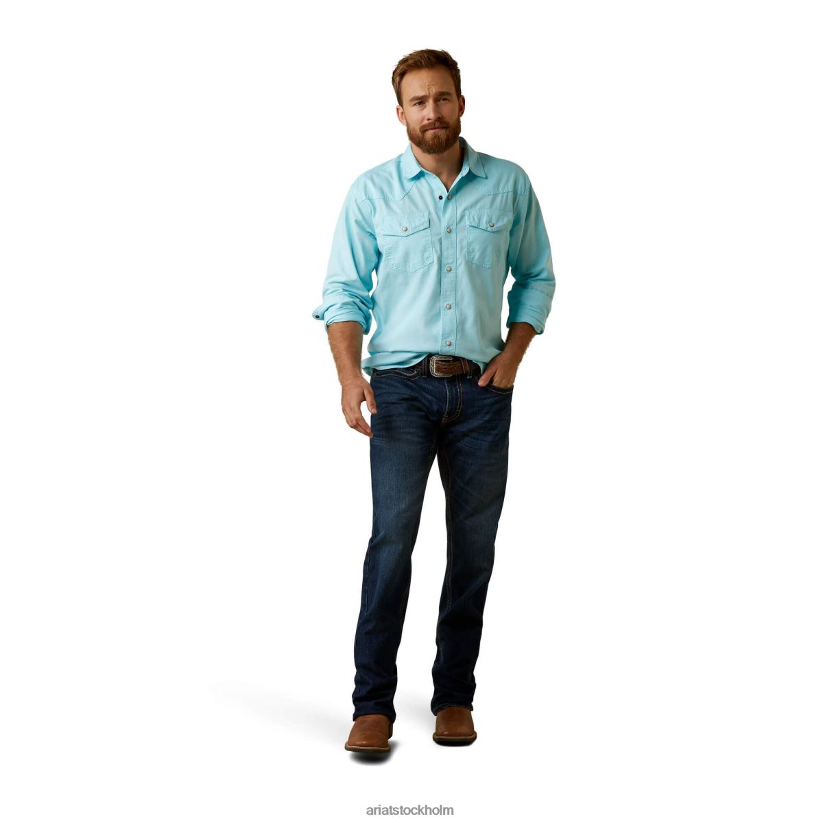 blast Ariat ace retro passform skjorta vatten- män F04841373