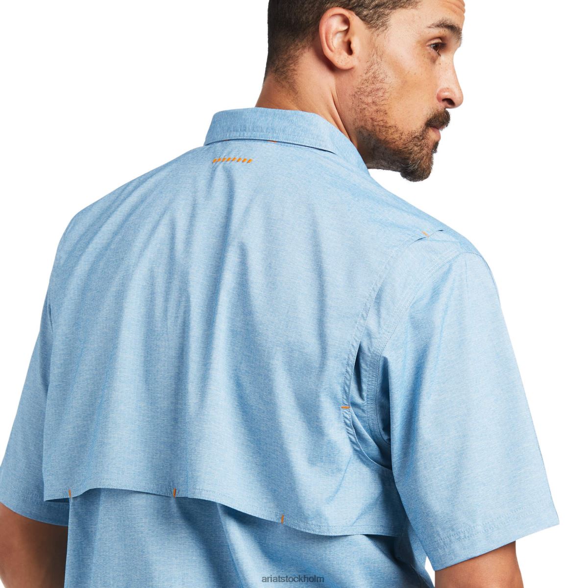 blast Ariat armeringsjärn tillverkad tuff venttek durastretch arbetsskjorta djupvattensljung män F04841041