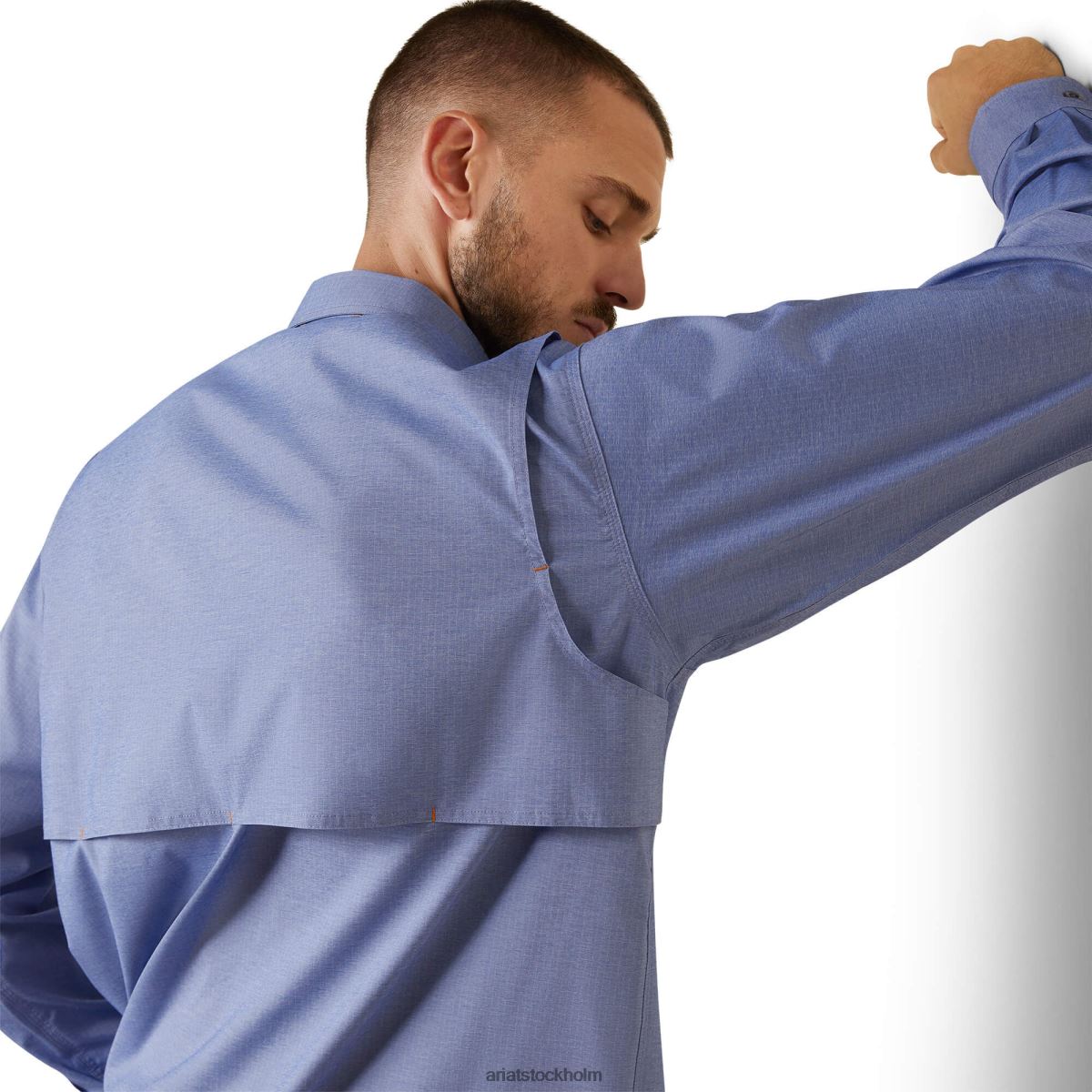 blast Ariat armeringsjärn tillverkad tuff venttek durastretch arbetsskjorta surfa webbljung män F04841126