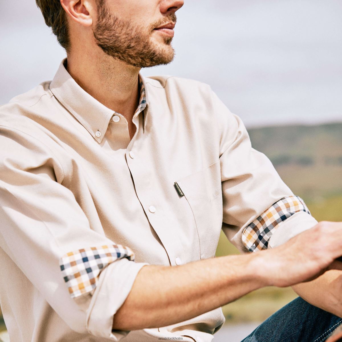 blast Ariat clement skjorta havregrynsljung män F04841335