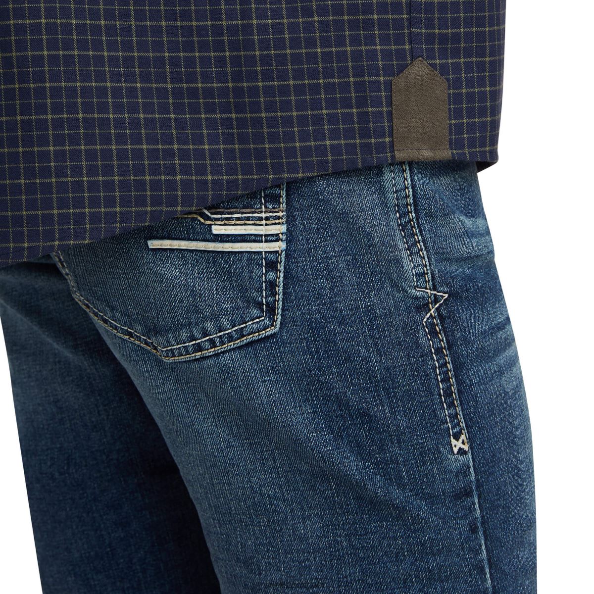 blast Ariat clement skjorta marinen tattersall män F04841334