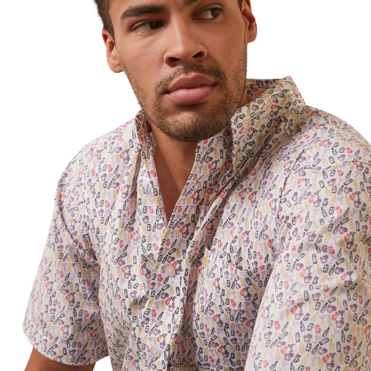 blast Ariat danon skjorta med klassisk passform vit män F04841160