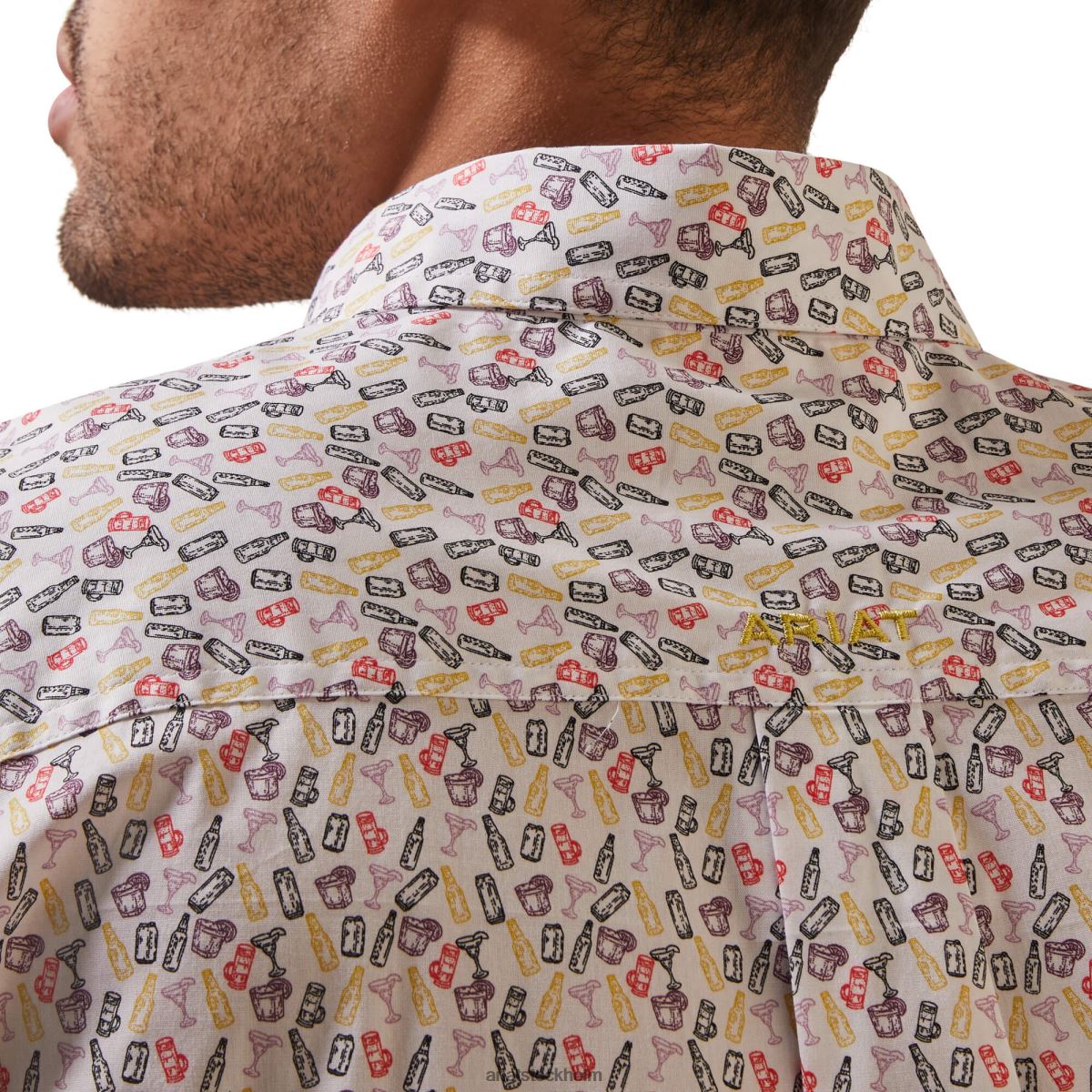 blast Ariat danon skjorta med klassisk passform vit män F04841160