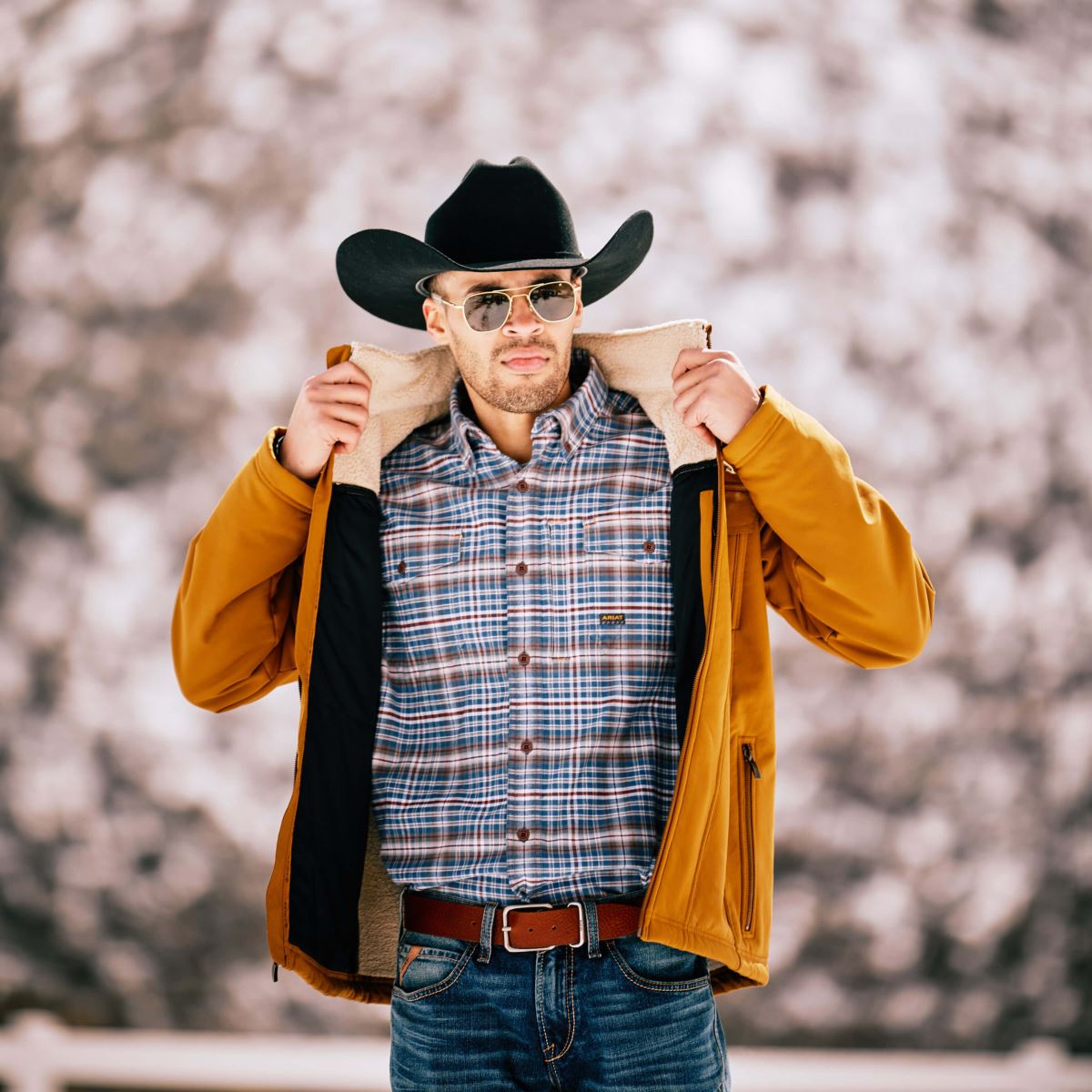 blast Ariat durastretch arbetsskjorta i armeringsjärn i flanell legering grå män F04841263