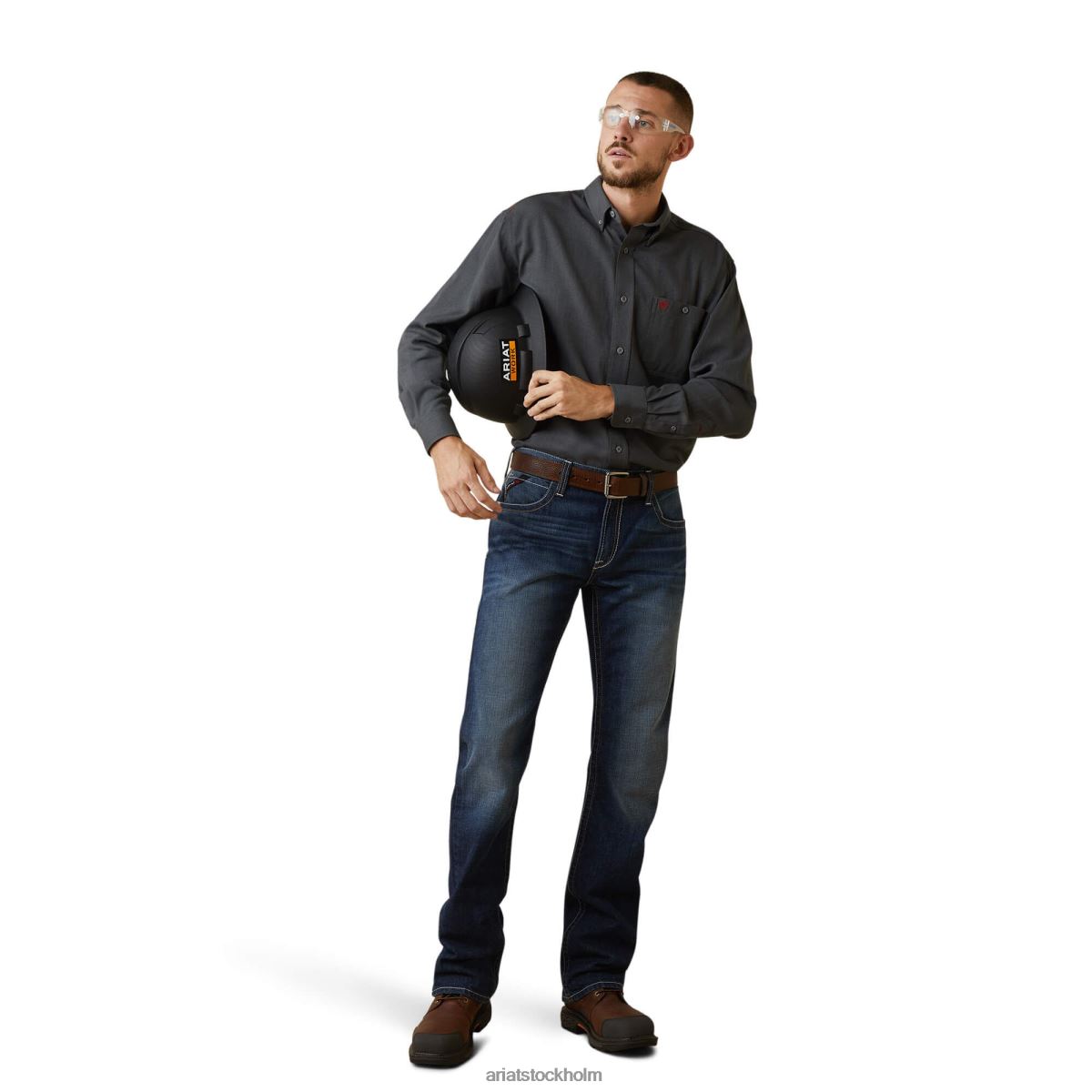 blast Ariat fr air inherent arbetsskjorta kolljung män F04841320