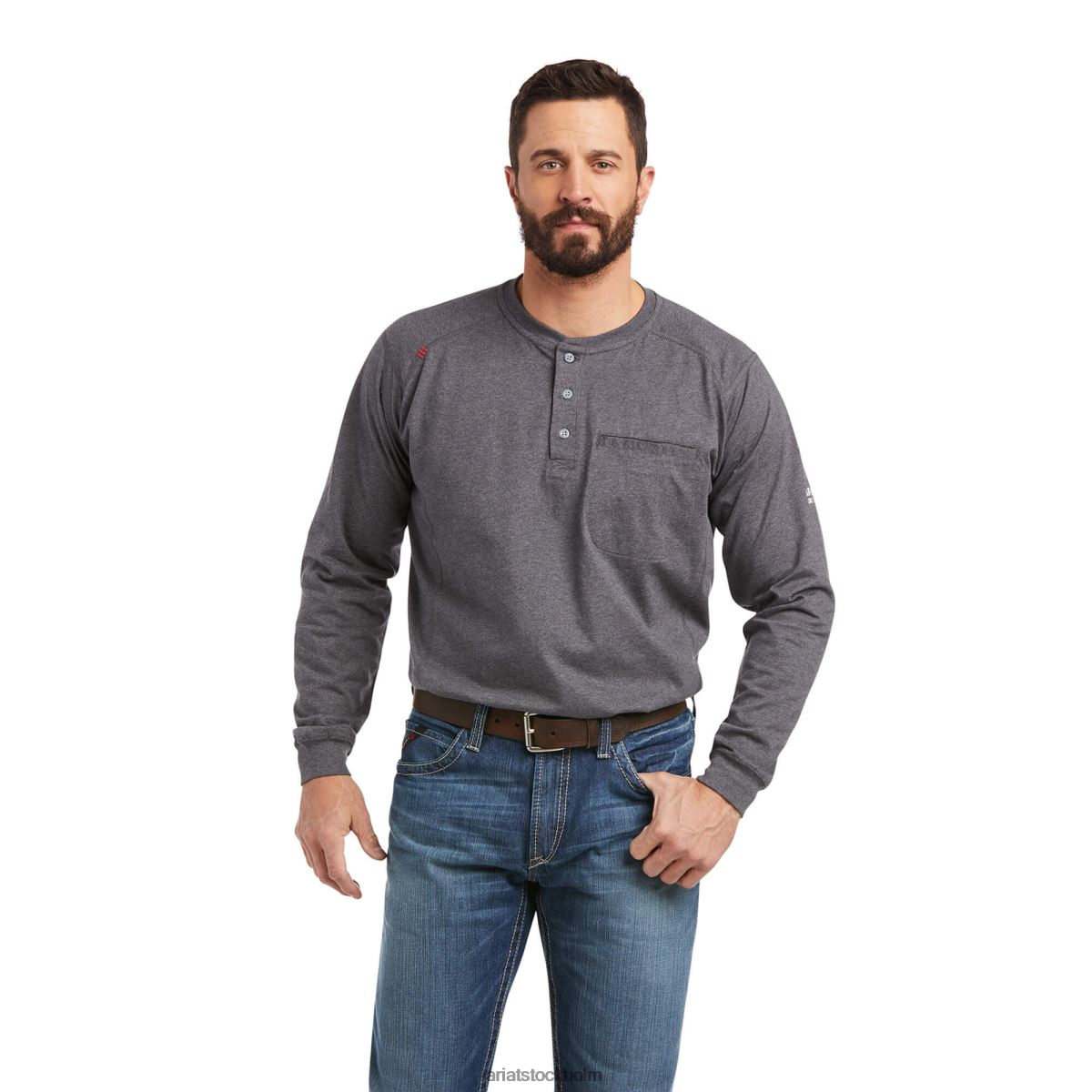 blast Ariat fr air märke flagga grafisk topp kolljung män F0484774