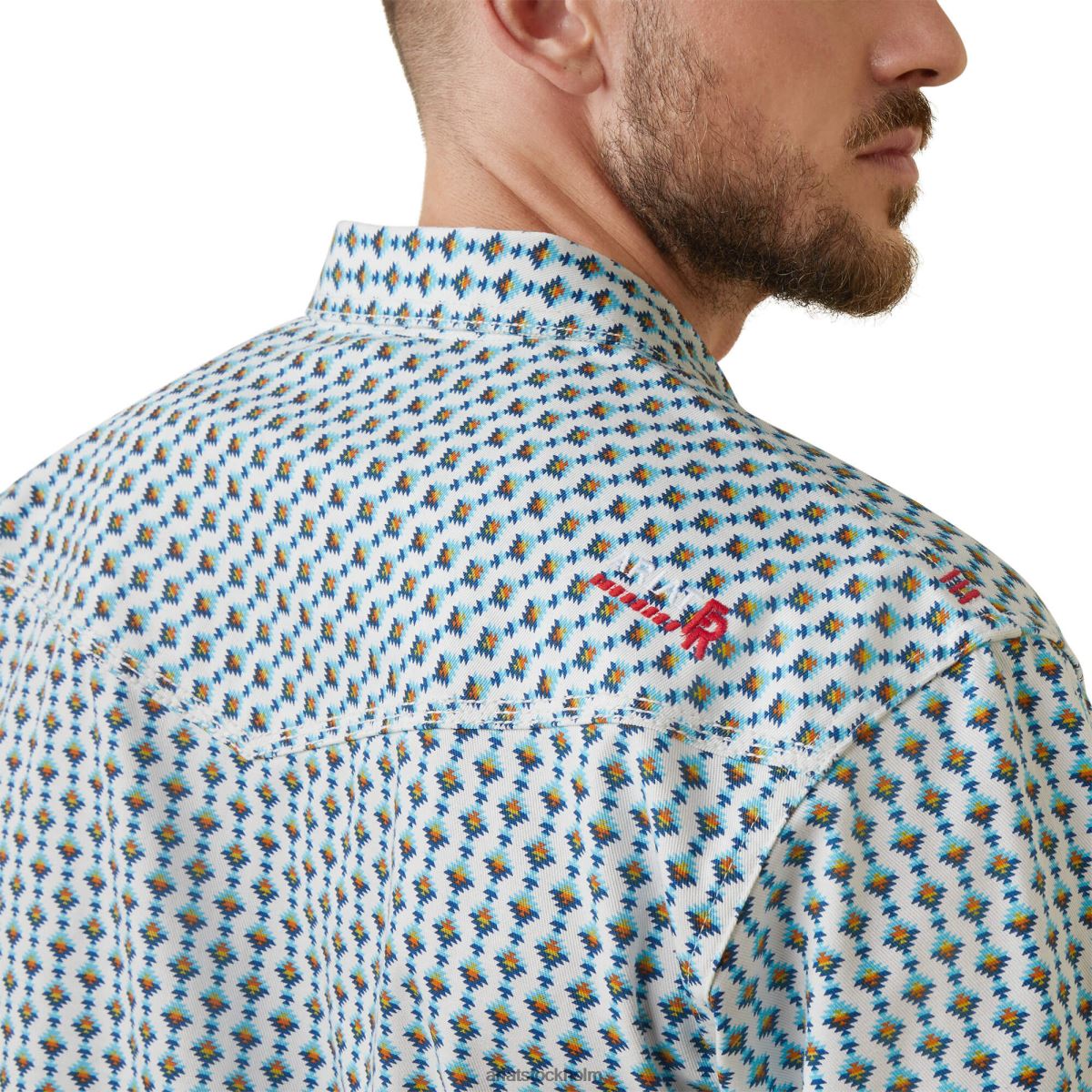 blast Ariat fr dillinger arbetsskjorta i retro passform ungkarls knapptryck män F04841245