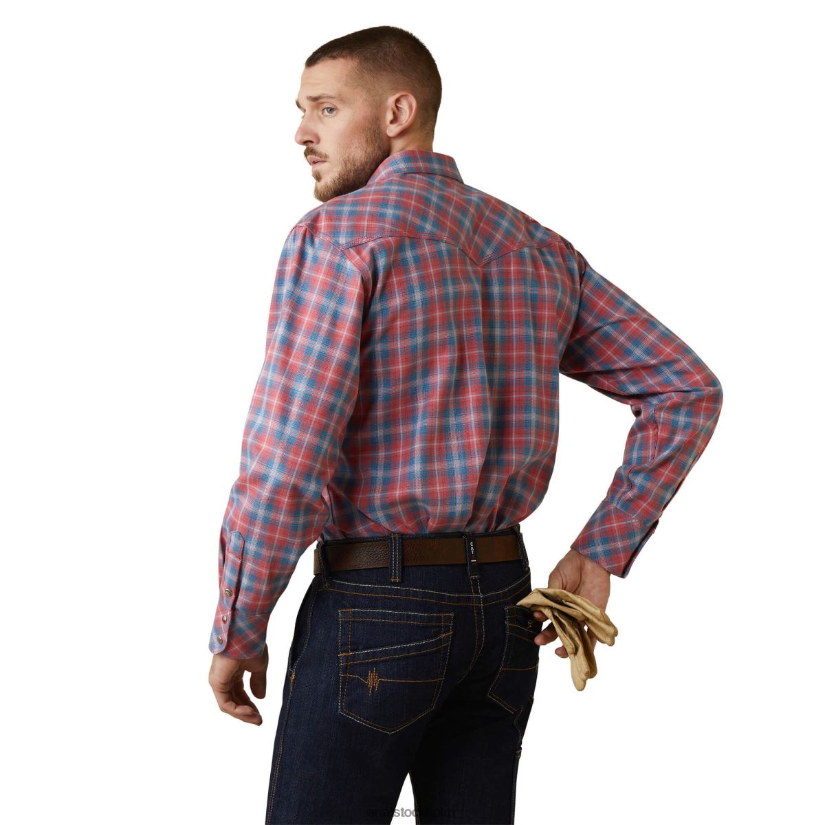 blast Ariat fr drago arbetsskjorta med retro passform solkysst pläd män F04841274