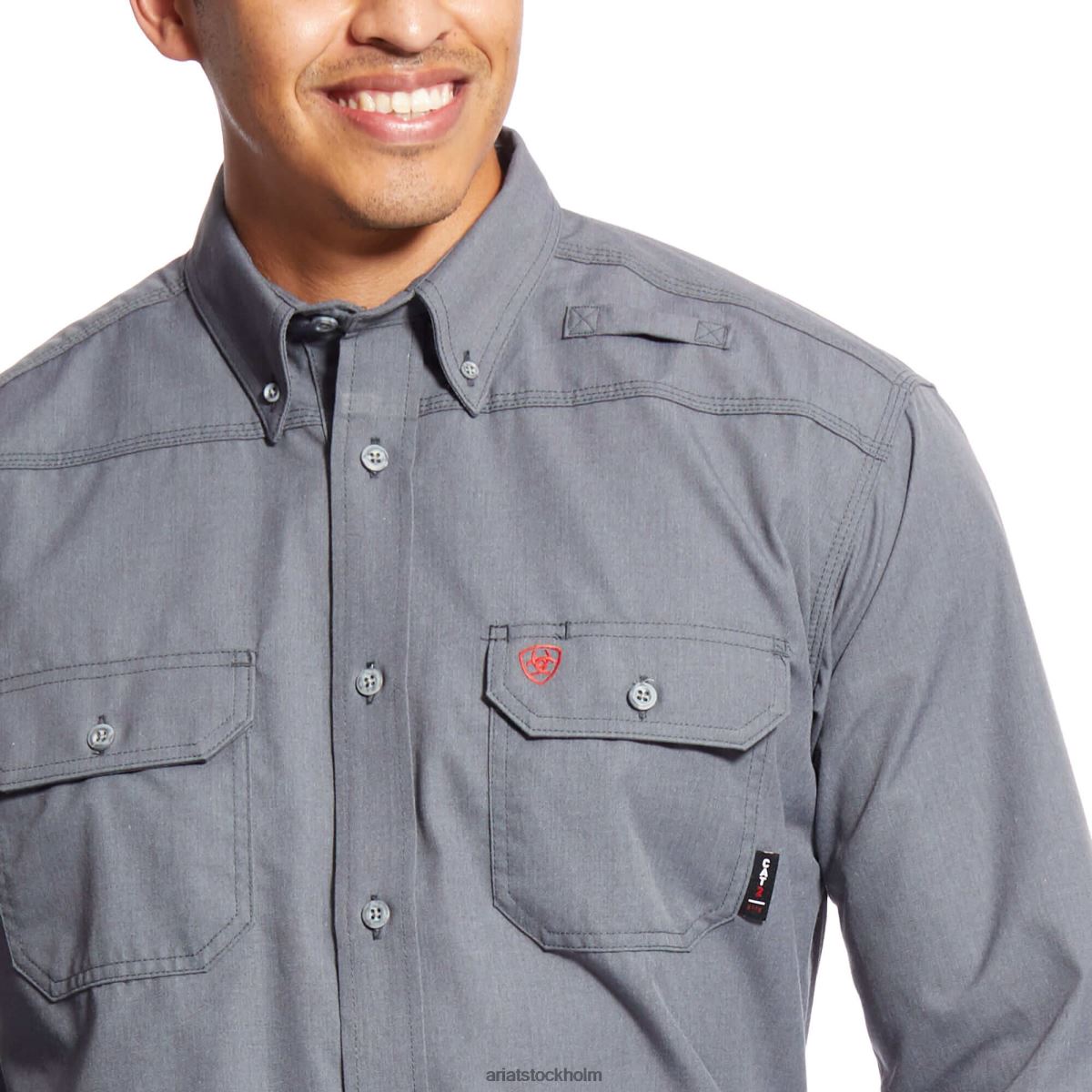 blast Ariat fr fjäderlätt arbetsskjorta gunmetall män F04841219