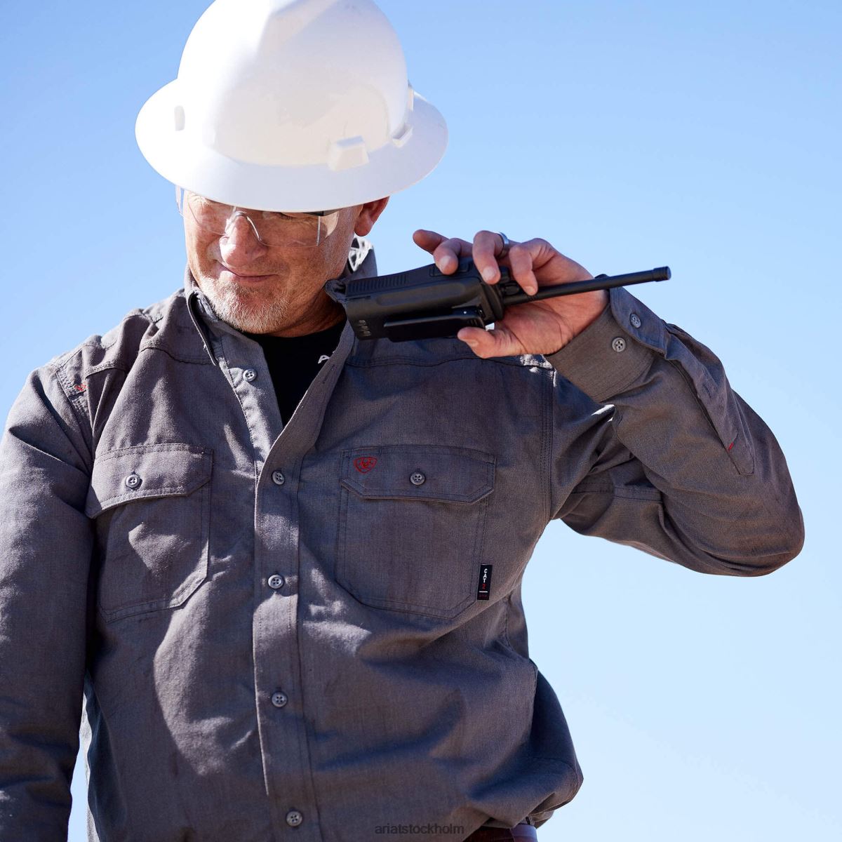 blast Ariat fr fjäderlätt arbetsskjorta gunmetall män F04841219