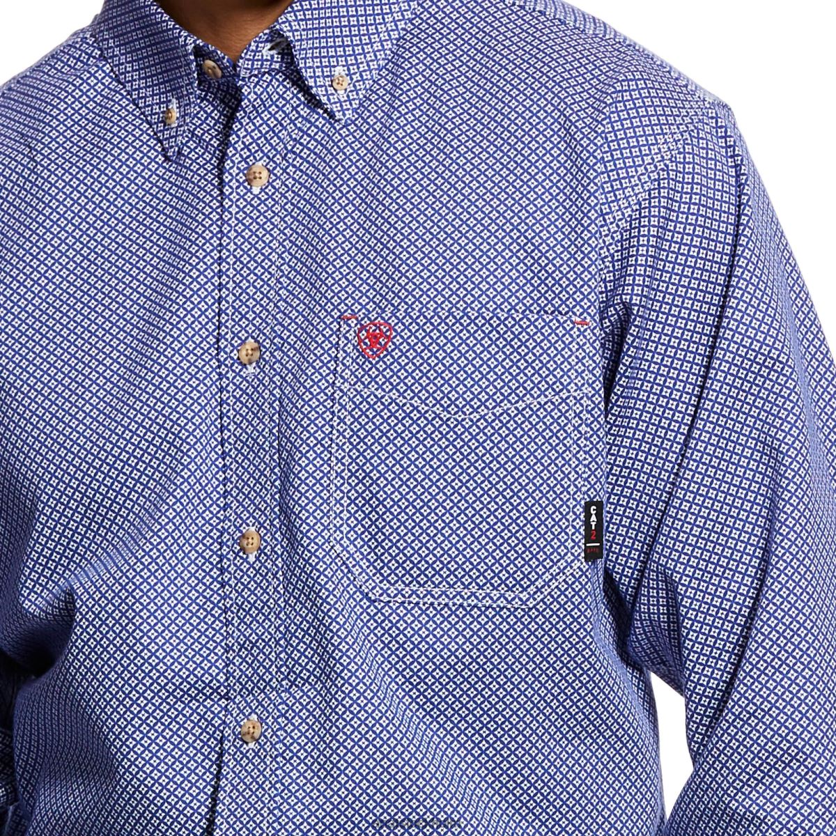 blast Ariat fr frihet arbetsskjorta kobolt män F04841231