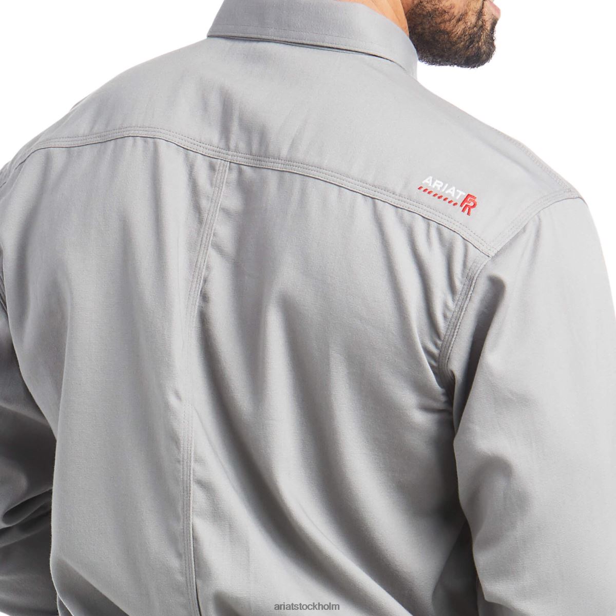 blast Ariat fr rejäl arbetsskjorta silverräv män F04841222