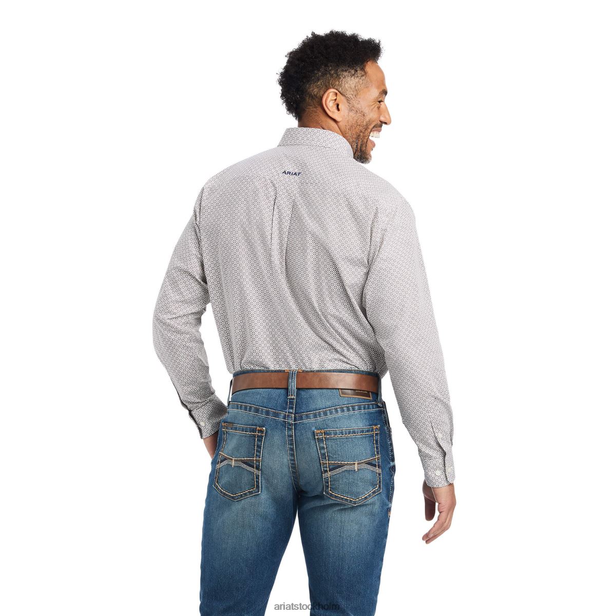 blast Ariat gilean skjorta i klassisk passform vit män F0484996